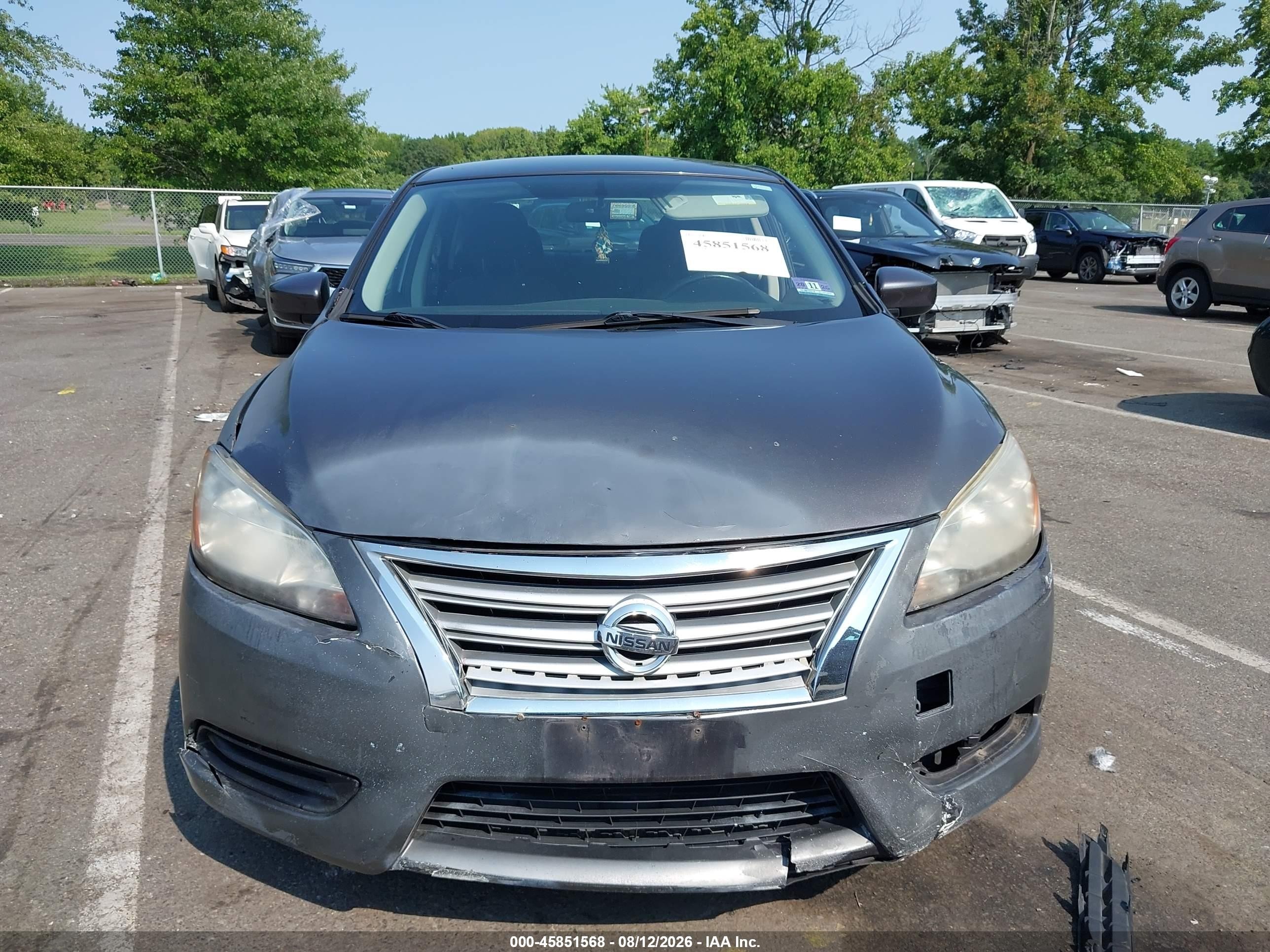 2015 Nissan Sentra Sv Gray vin: 3N1AB7AP3FY242088