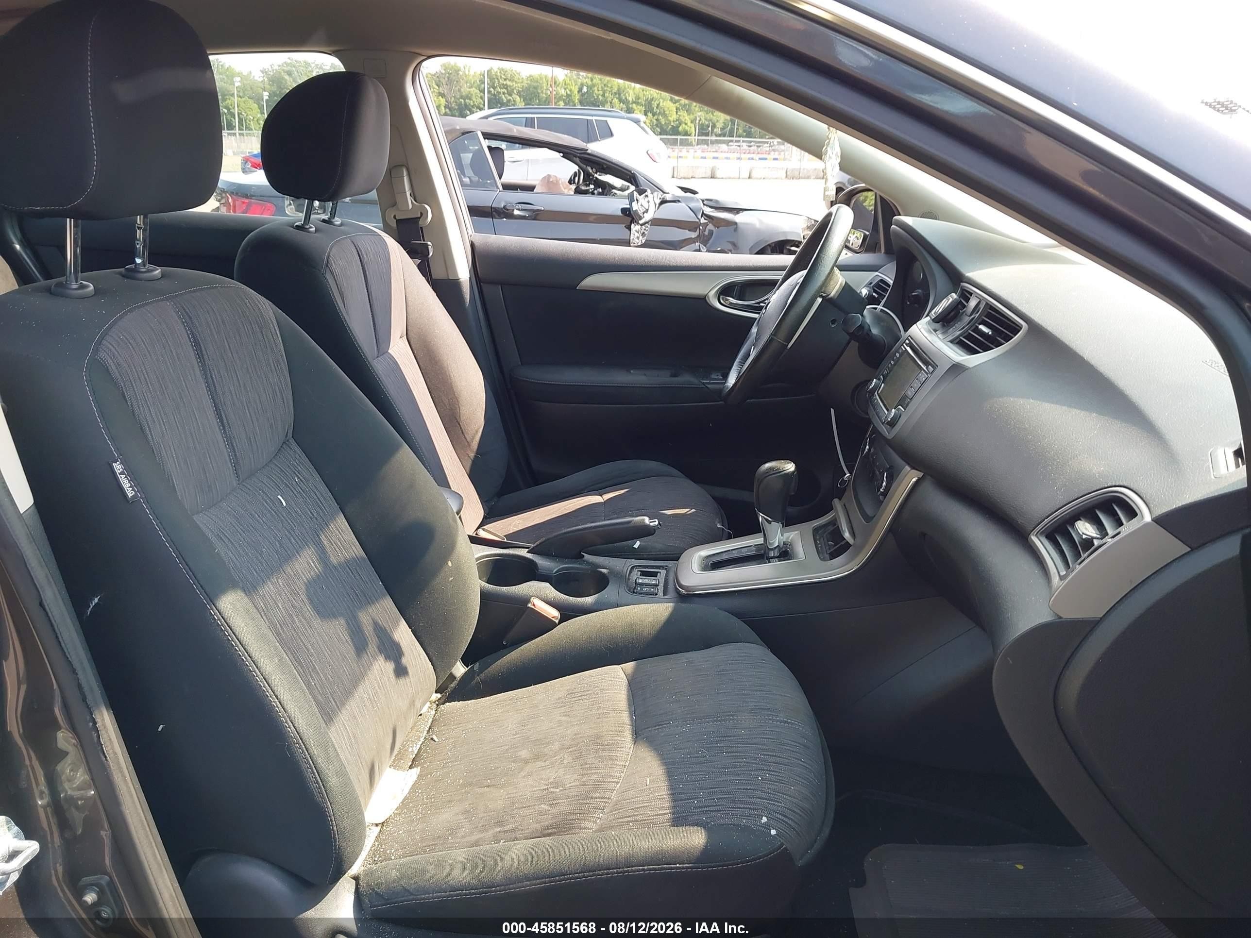 2015 Nissan Sentra Sv Gray vin: 3N1AB7AP3FY242088