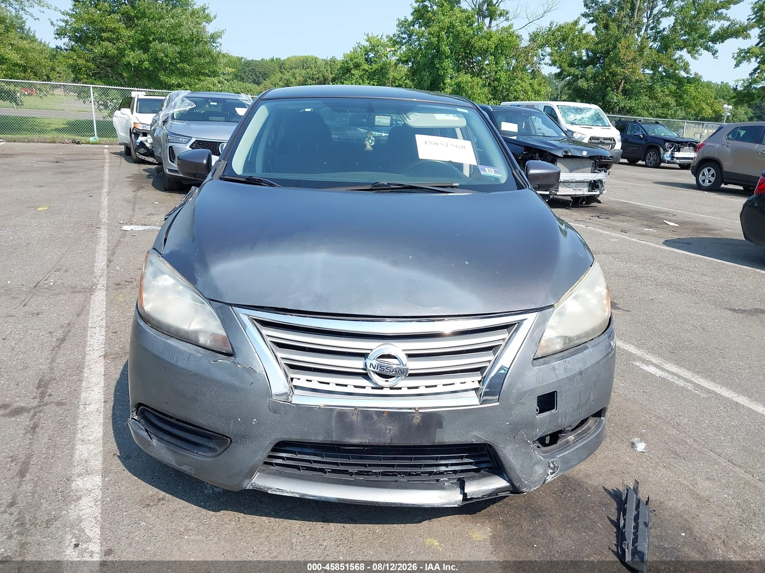 2015 Nissan Sentra Sv Gray vin: 3N1AB7AP3FY242088