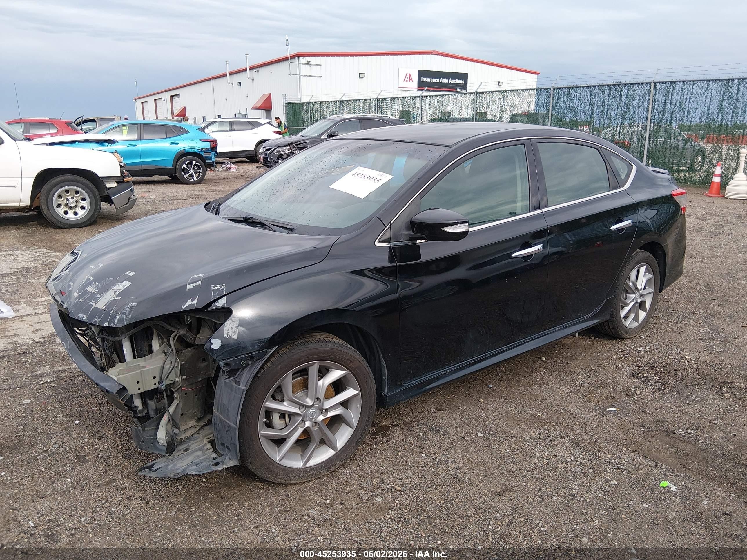 2015 Nissan Sentra Sr Black vin: 3N1AB7AP3FY246058