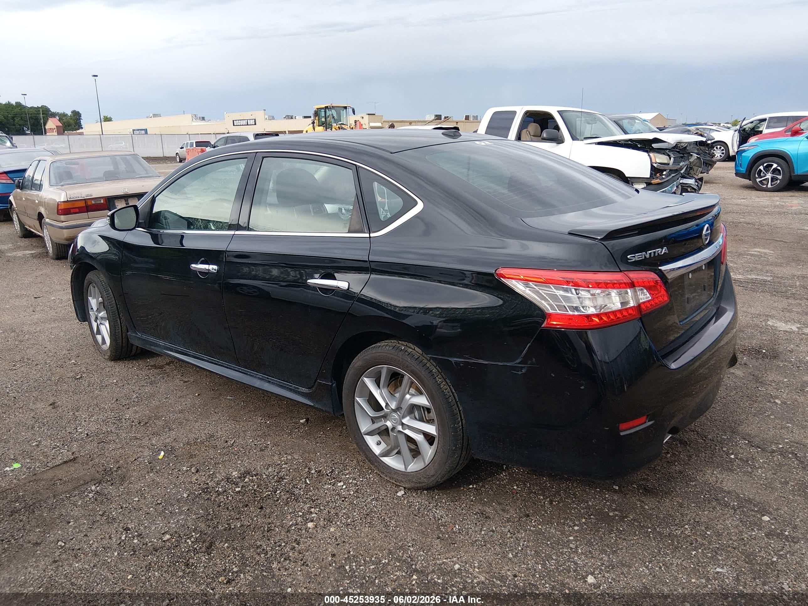 2015 Nissan Sentra Sr Black vin: 3N1AB7AP3FY246058