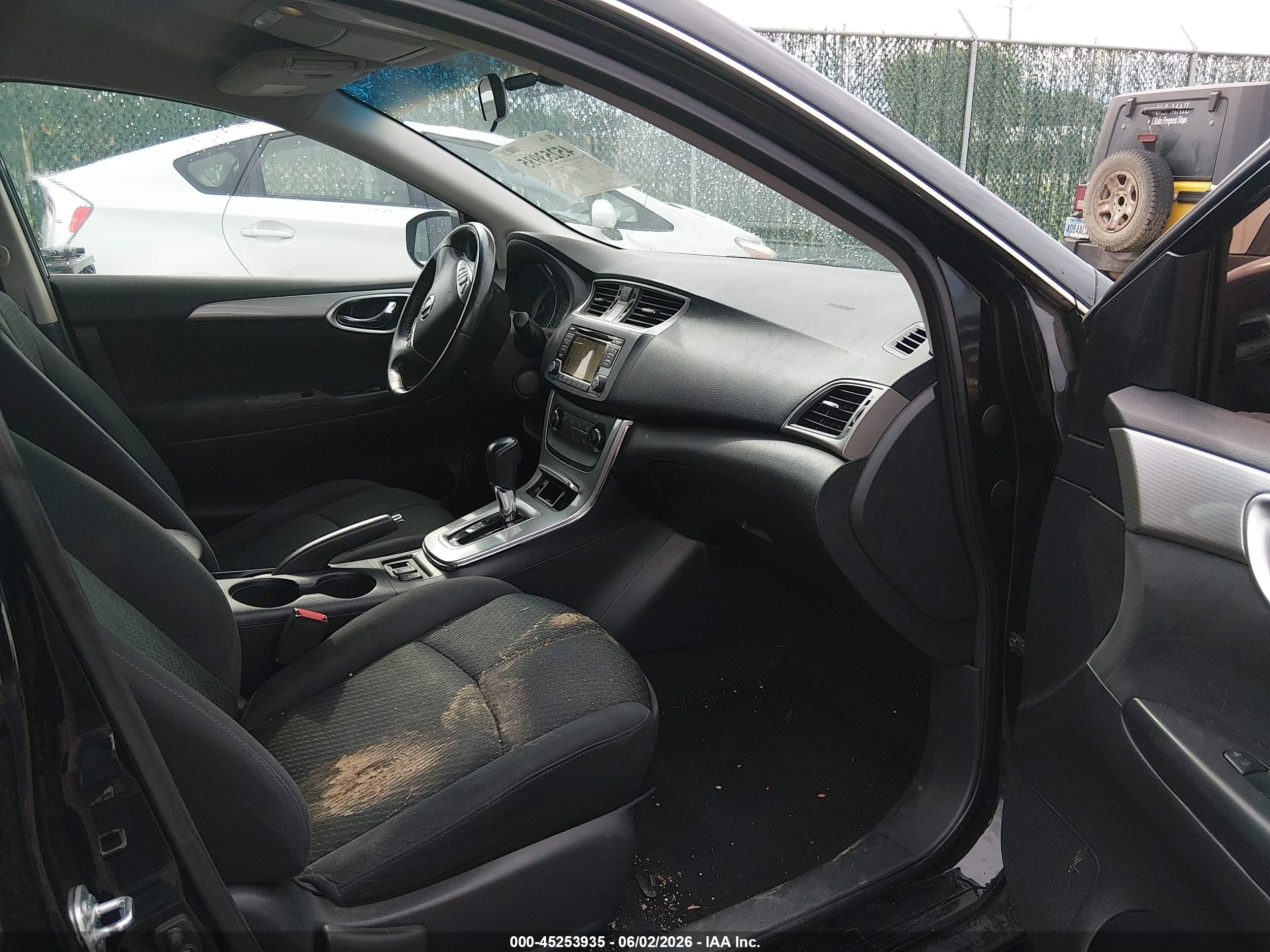 2015 Nissan Sentra Sr Black vin: 3N1AB7AP3FY246058