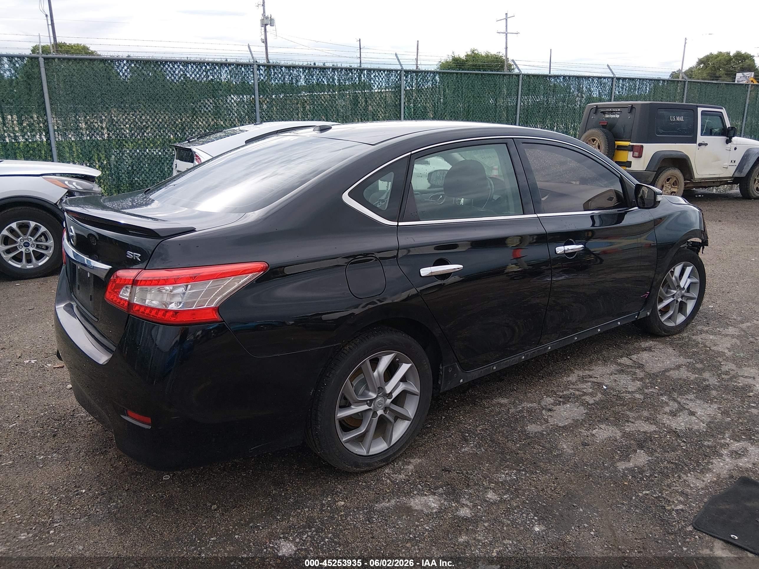 2015 Nissan Sentra Sr Black vin: 3N1AB7AP3FY246058