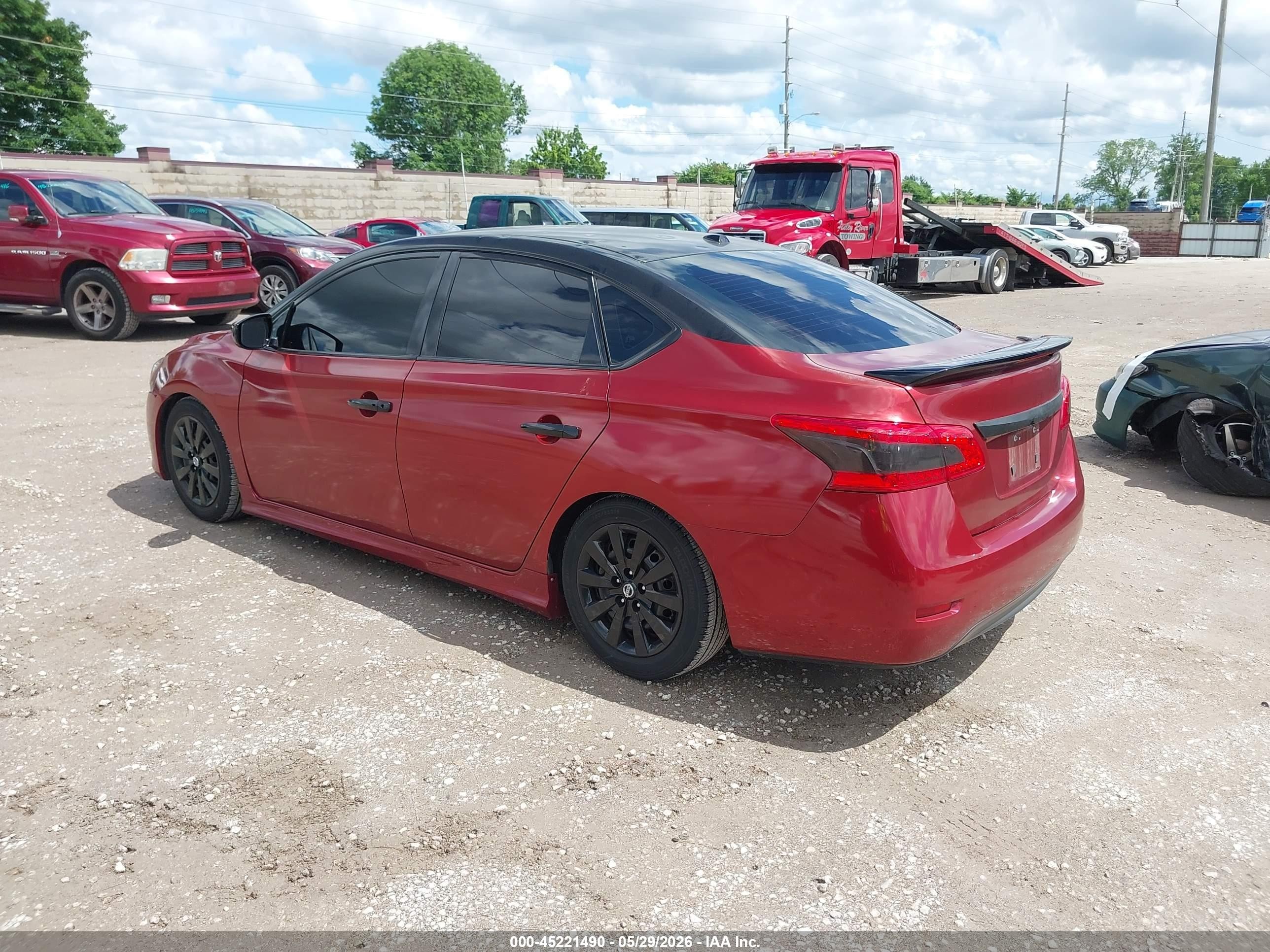 2015 Nissan Sentra Fe+ S/s/sl/sr/sv Red vin: 3N1AB7AP3FY246898