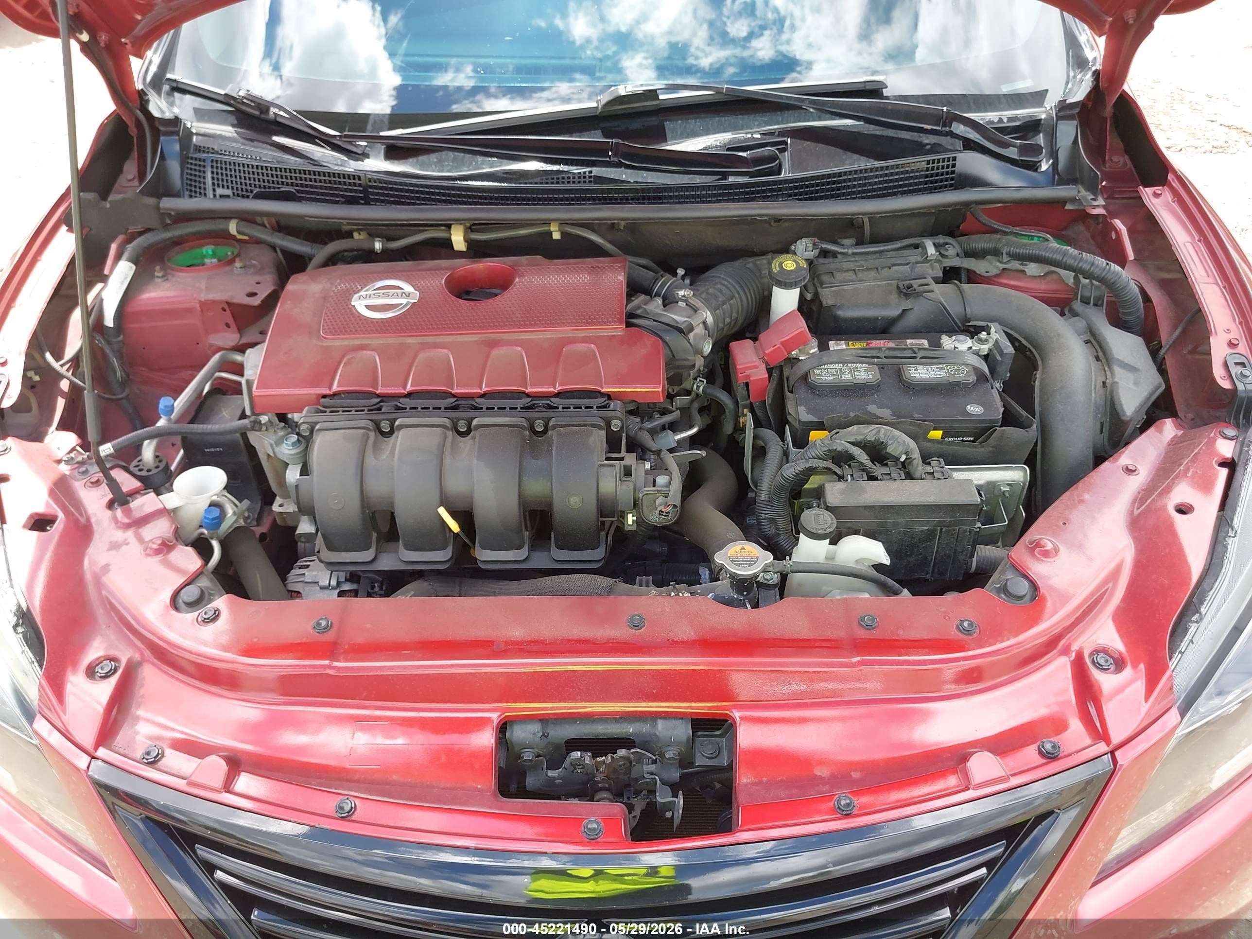 2015 Nissan Sentra Fe+ S/s/sl/sr/sv Red vin: 3N1AB7AP3FY246898
