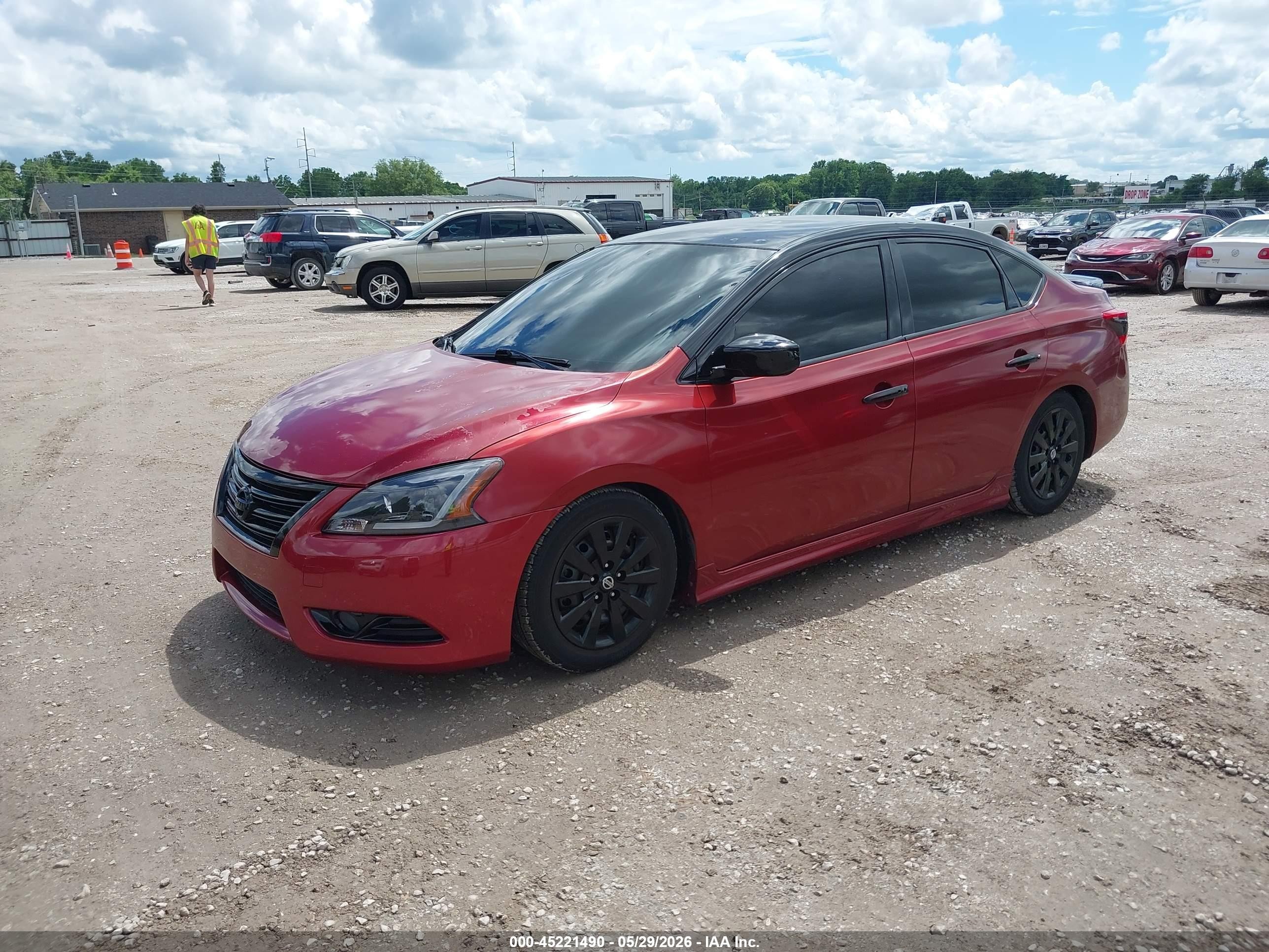 2015 Nissan Sentra Fe+ S/s/sl/sr/sv Red vin: 3N1AB7AP3FY246898