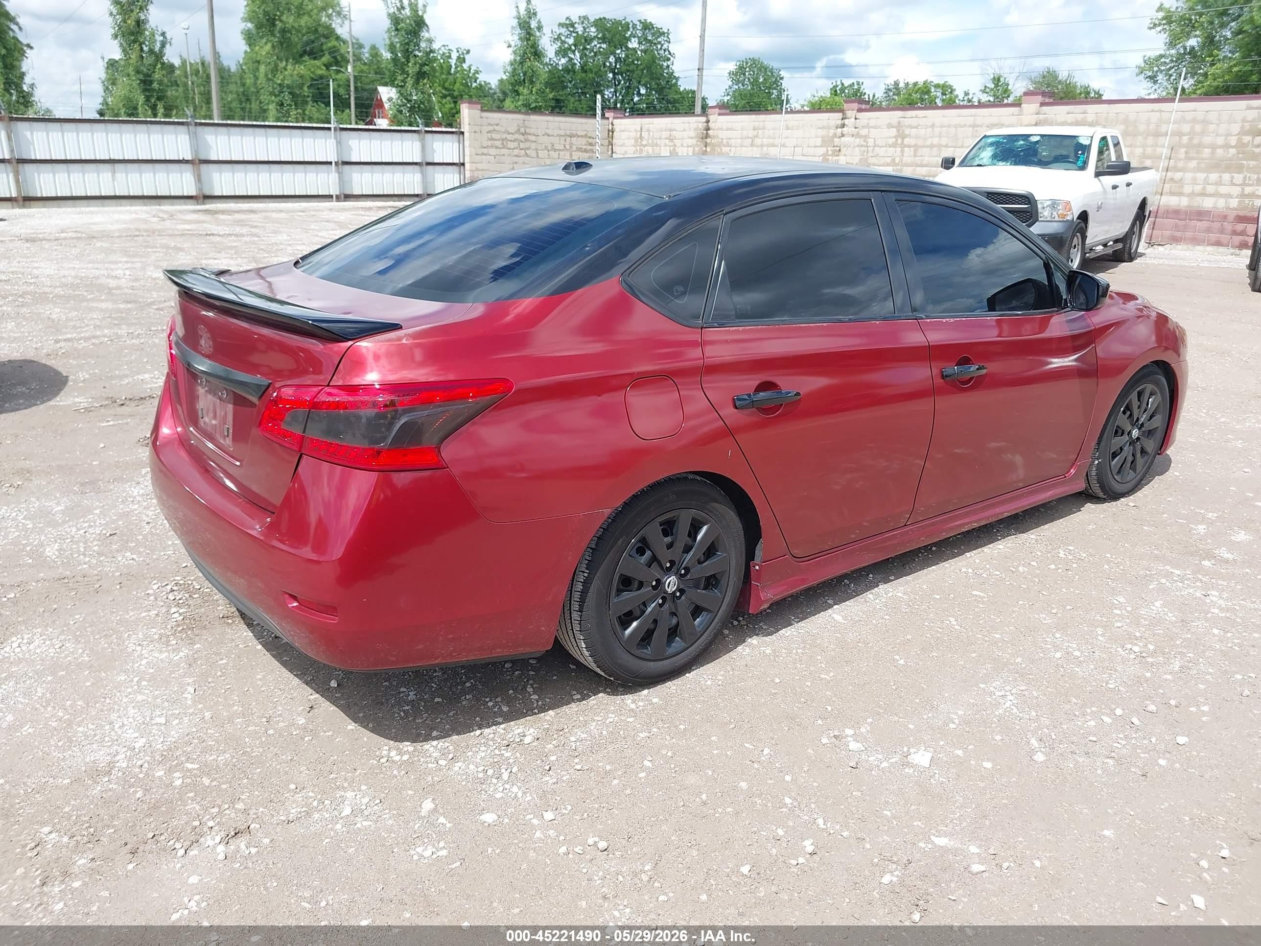 2015 Nissan Sentra Fe+ S/s/sl/sr/sv Red vin: 3N1AB7AP3FY246898