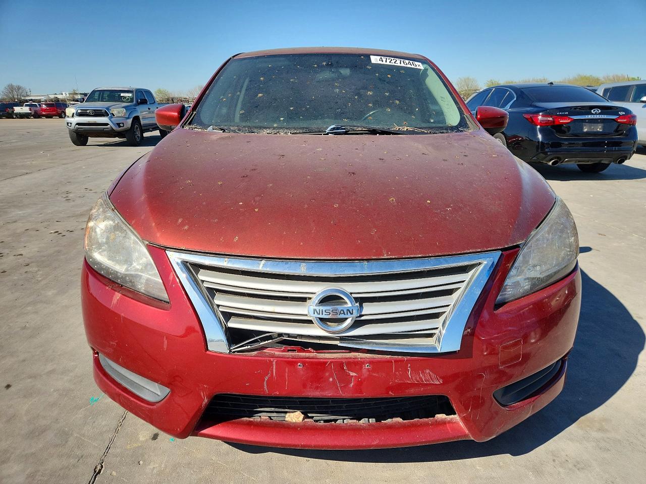 2015 Nissan Sentra Sv Burgundy vin: 3N1AB7AP3FY252040