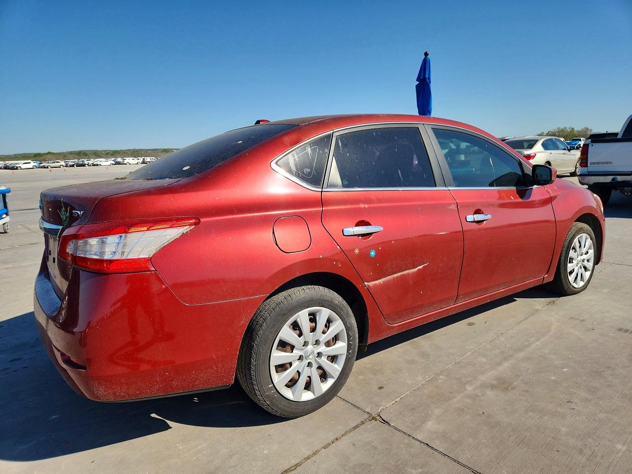 2015 Nissan Sentra Sv Burgundy vin: 3N1AB7AP3FY252040