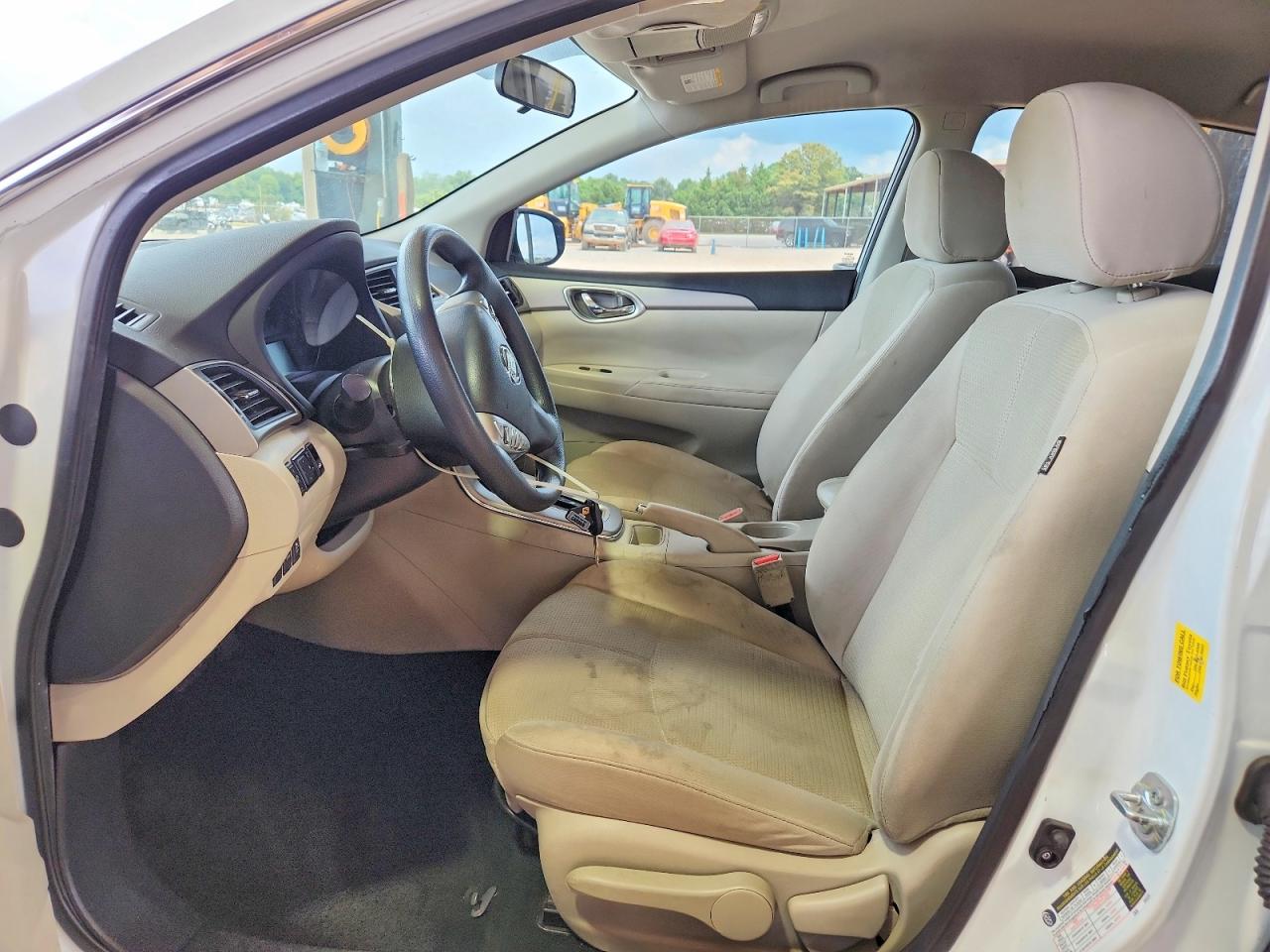 2015 Nissan Sentra S Белый vin: 3N1AB7AP3FY252183