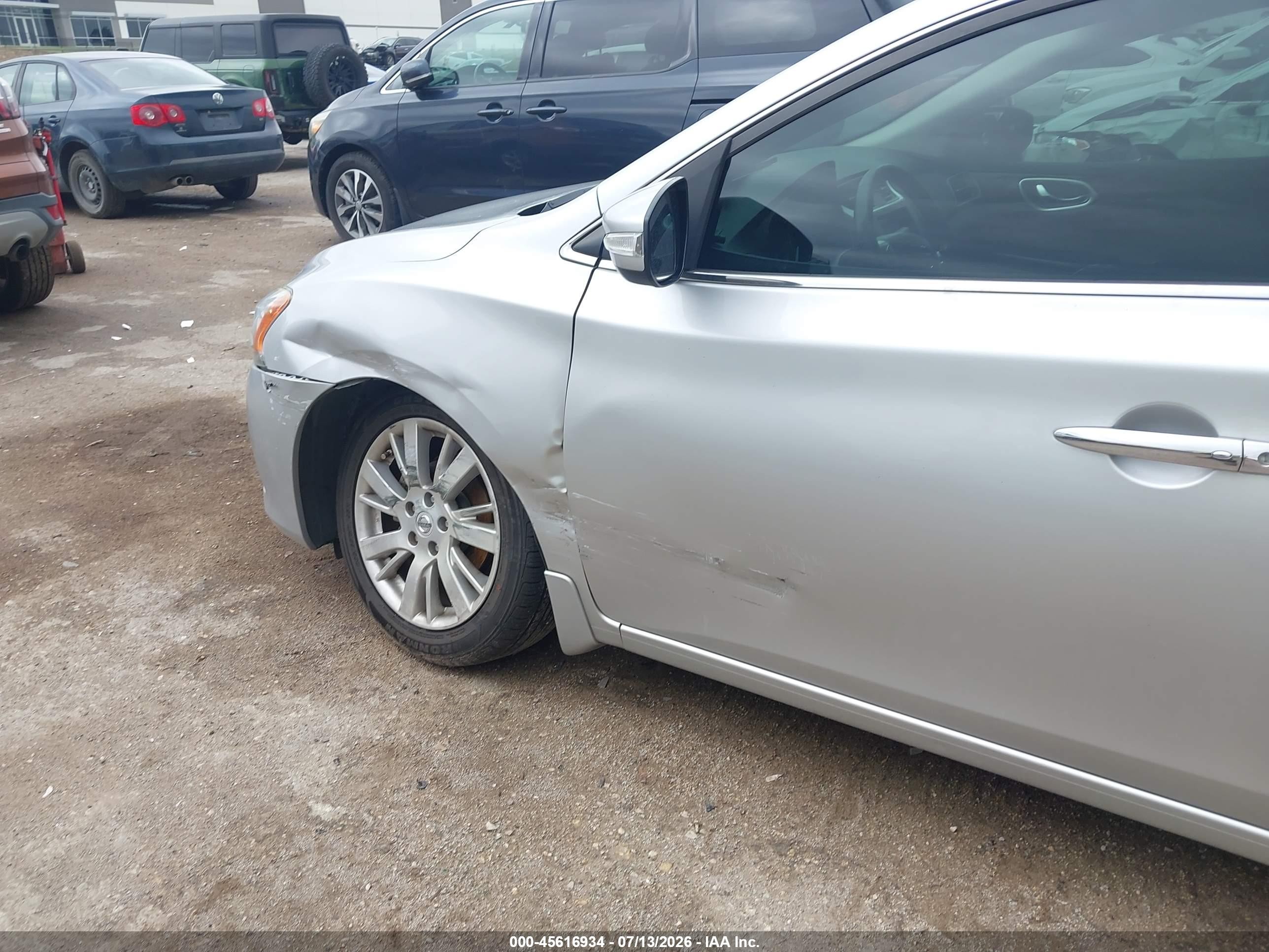 2015 Nissan Sentra Sl Silver vin: 3N1AB7AP3FY256542