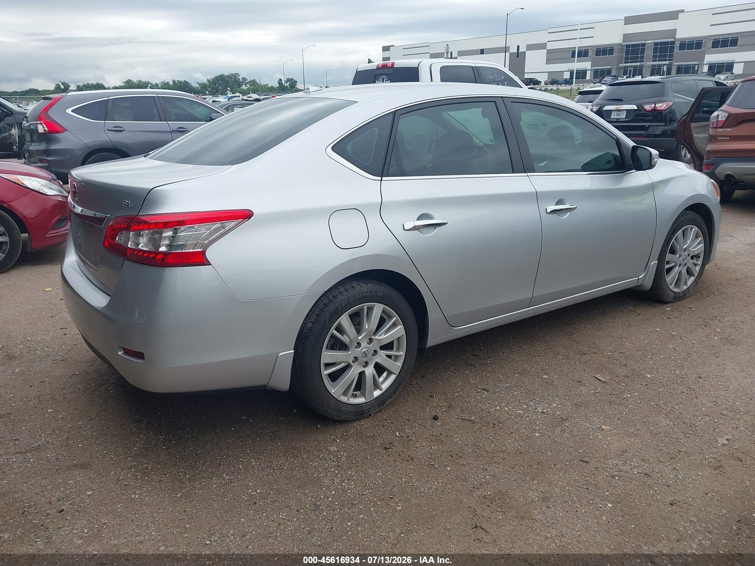 2015 Nissan Sentra Sl Silver vin: 3N1AB7AP3FY256542
