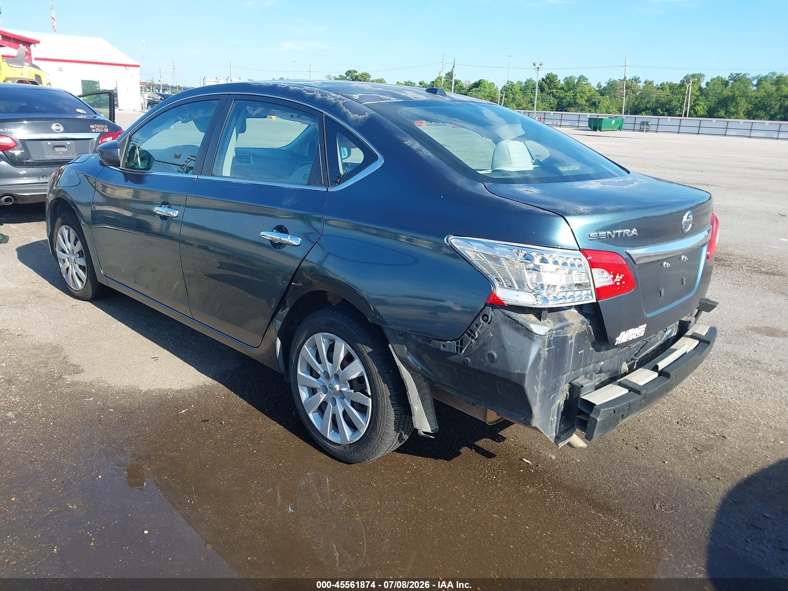 2015 Nissan Sentra Fe+ S/s/sl/sr/sv Blue vin: 3N1AB7AP3FY258033