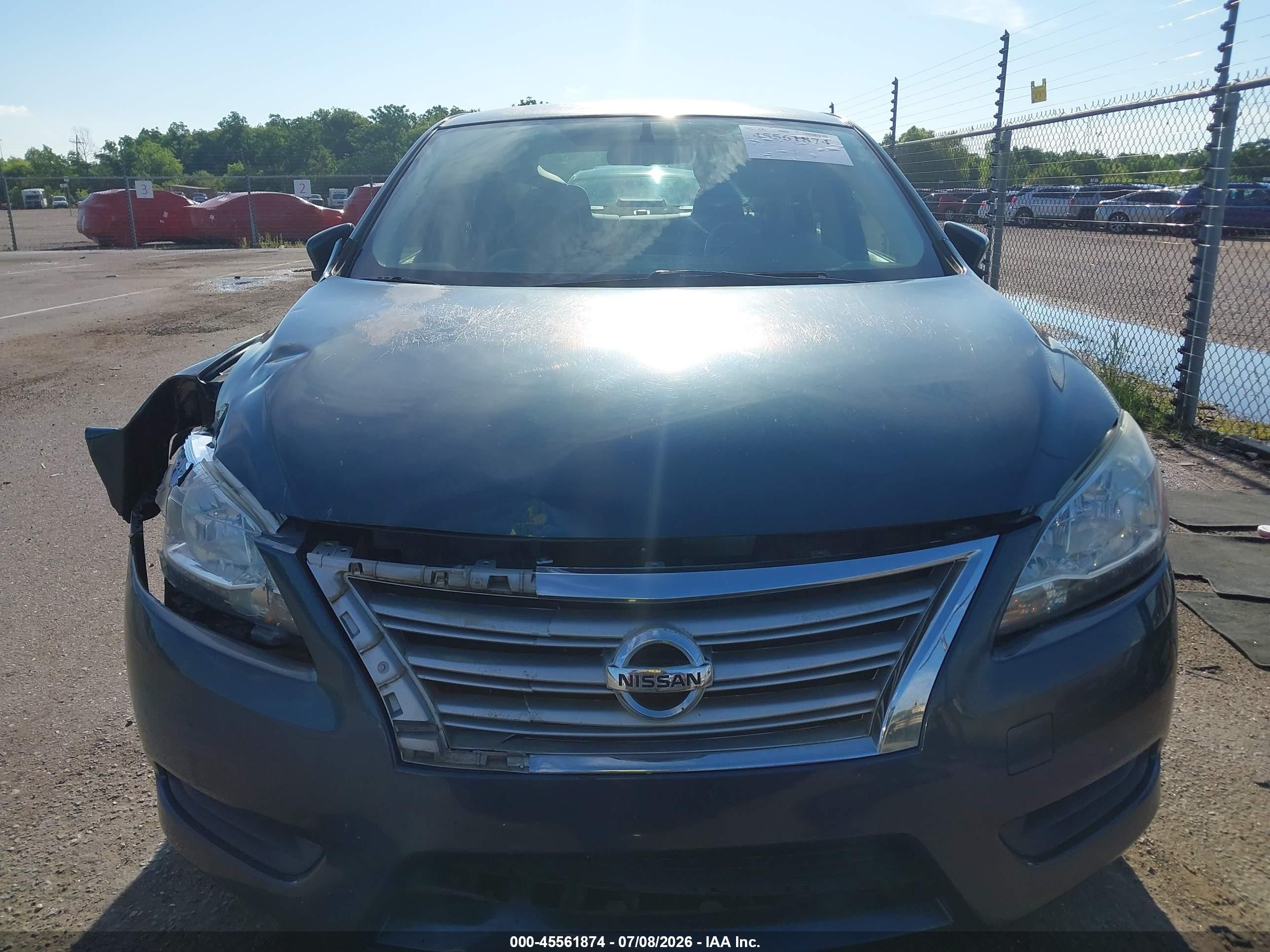 2015 Nissan Sentra Fe+ S/s/sl/sr/sv Blue vin: 3N1AB7AP3FY258033