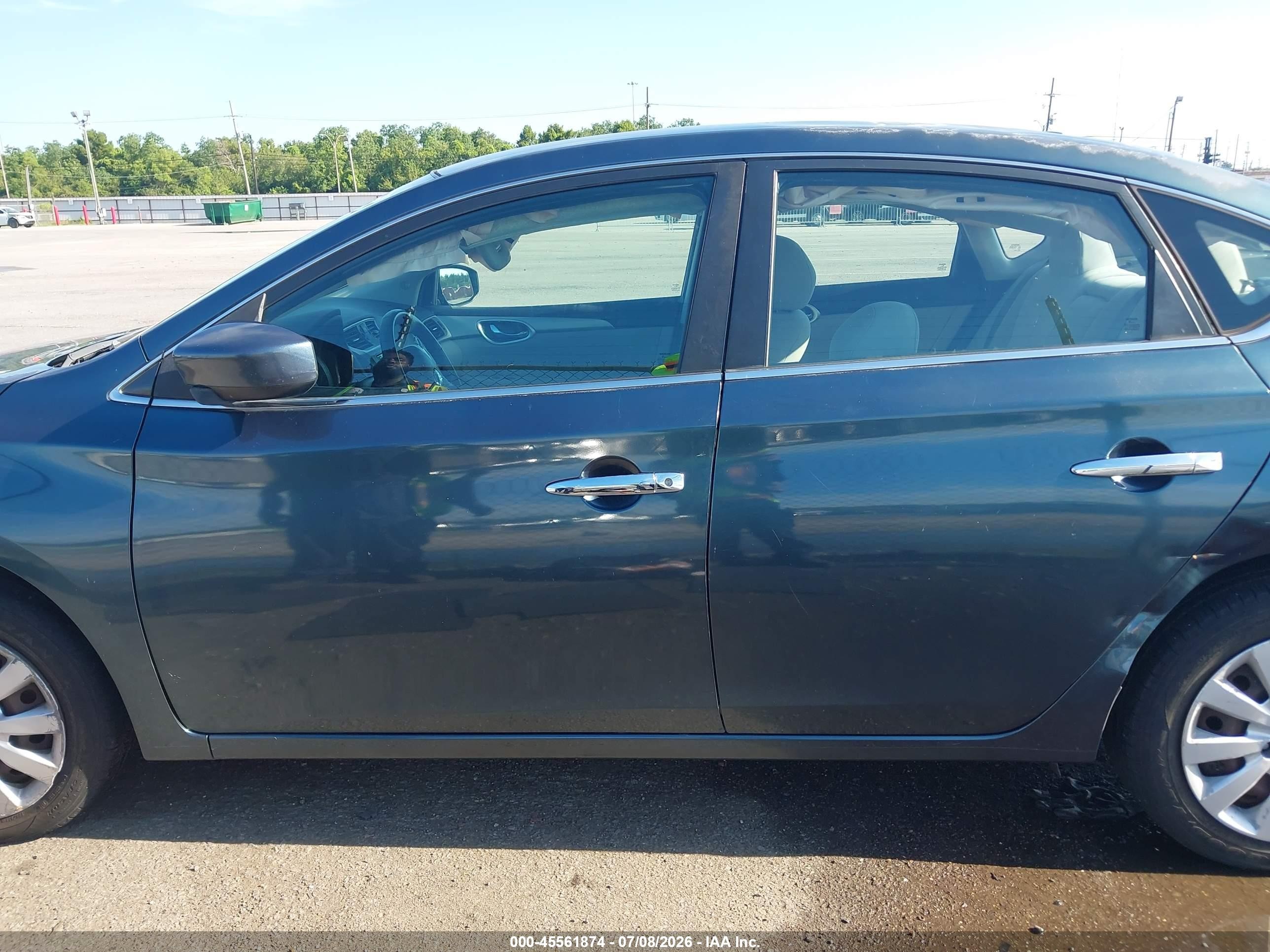 2015 Nissan Sentra Fe+ S/s/sl/sr/sv Blue vin: 3N1AB7AP3FY258033
