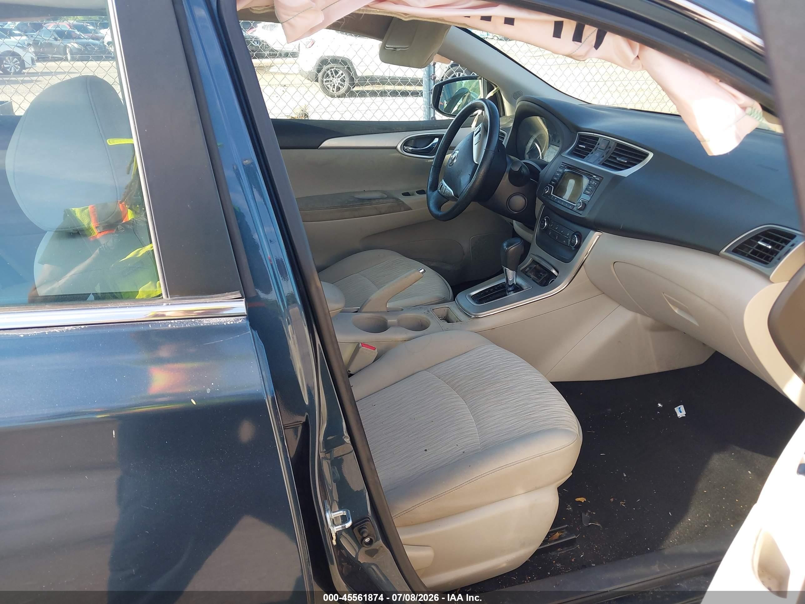 2015 Nissan Sentra Fe+ S/s/sl/sr/sv Blue vin: 3N1AB7AP3FY258033
