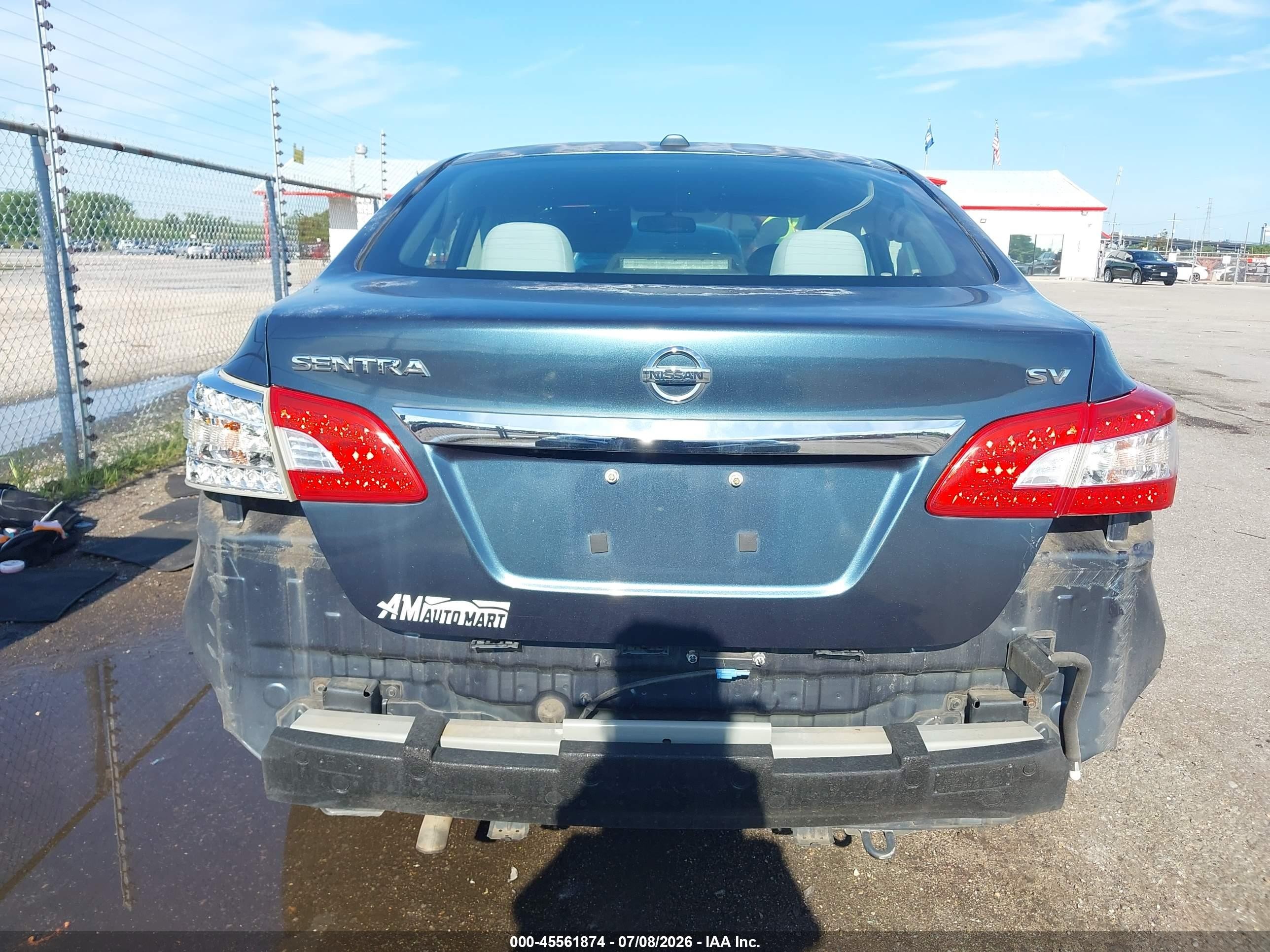 2015 Nissan Sentra Fe+ S/s/sl/sr/sv Blue vin: 3N1AB7AP3FY258033