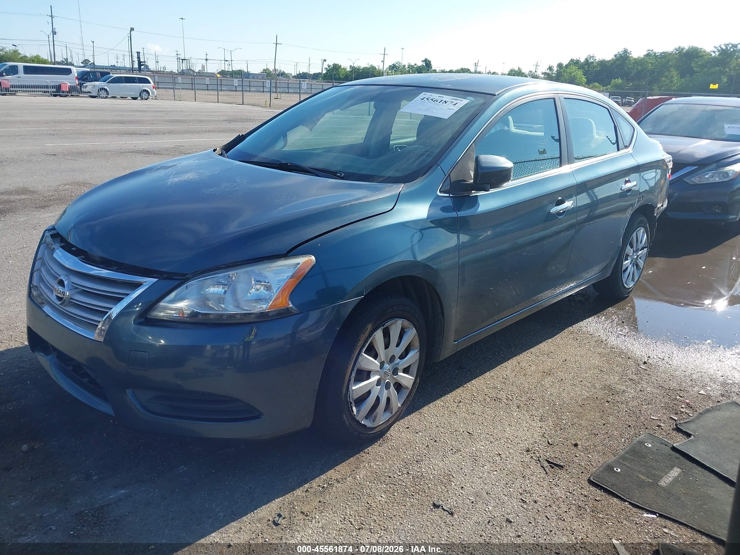 2015 Nissan Sentra Fe+ S/s/sl/sr/sv Blue vin: 3N1AB7AP3FY258033