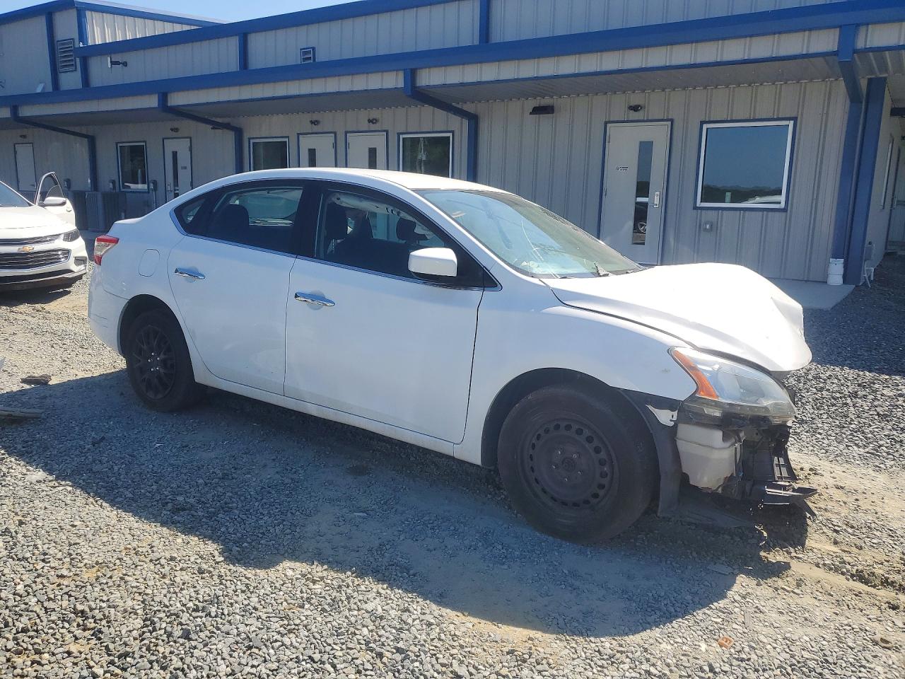 2015 Nissan Sentra Sv White vin: 3N1AB7AP3FY258727