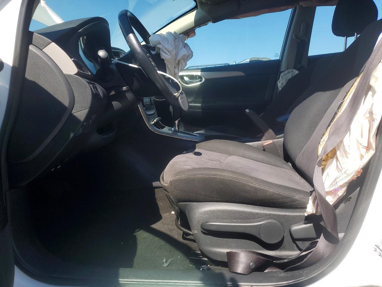 2015 Nissan Sentra Sv White vin: 3N1AB7AP3FY258727
