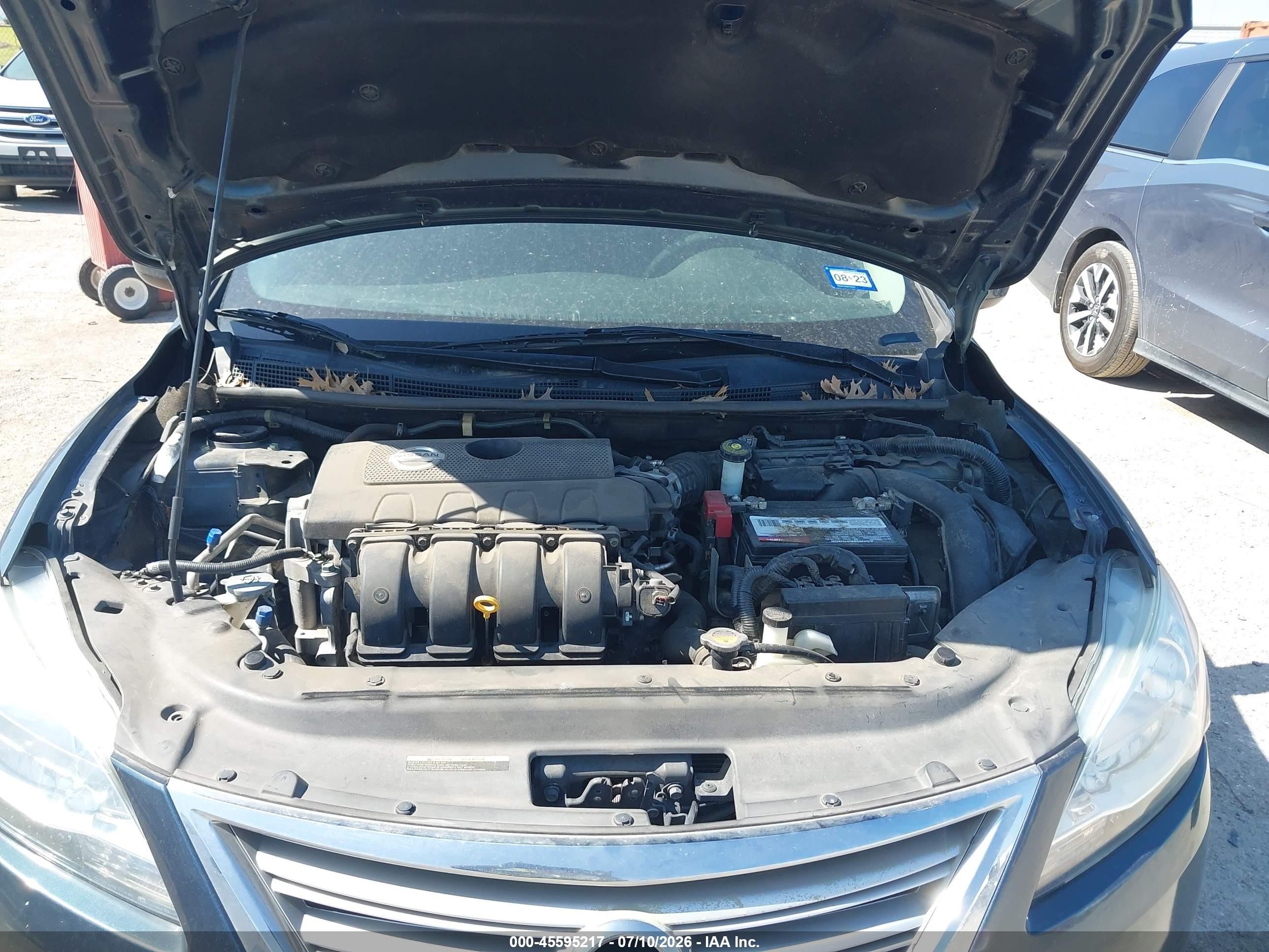 2015 Nissan Sentra Sv Blue vin: 3N1AB7AP3FY262664