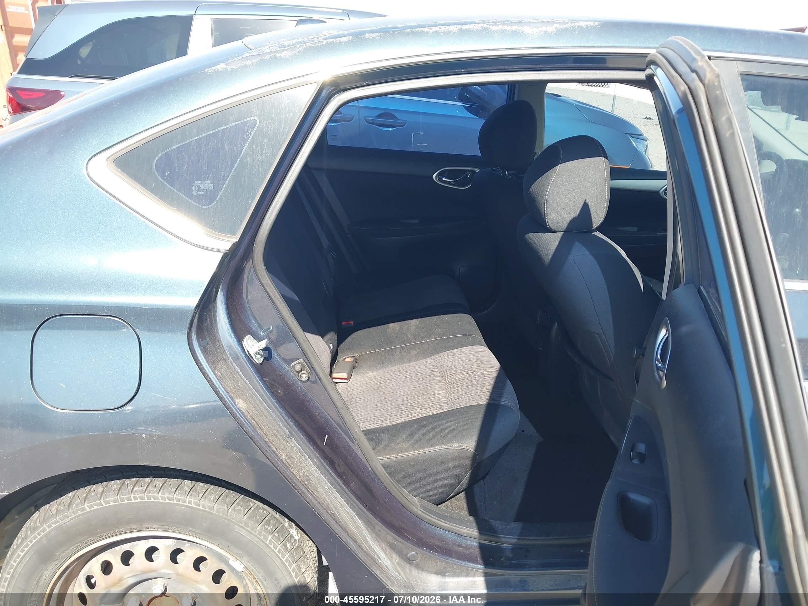 2015 Nissan Sentra Sv Blue vin: 3N1AB7AP3FY262664