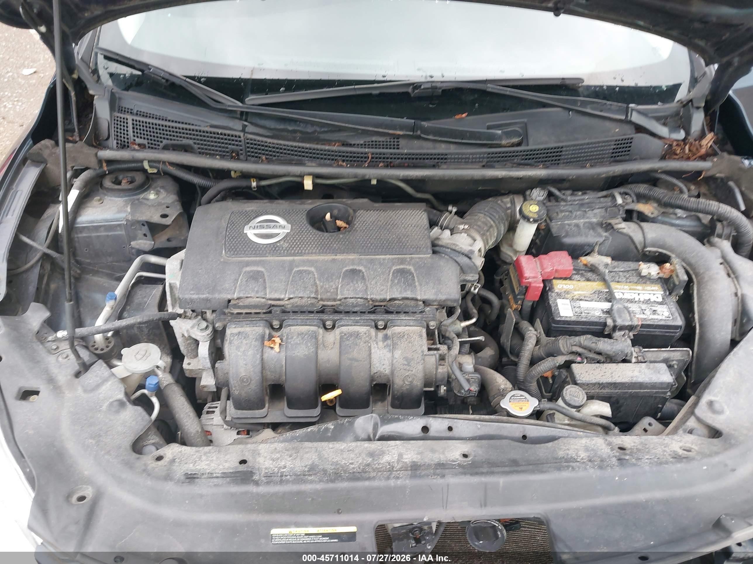 2015 Nissan Sentra Sv Blue vin: 3N1AB7AP3FY263829