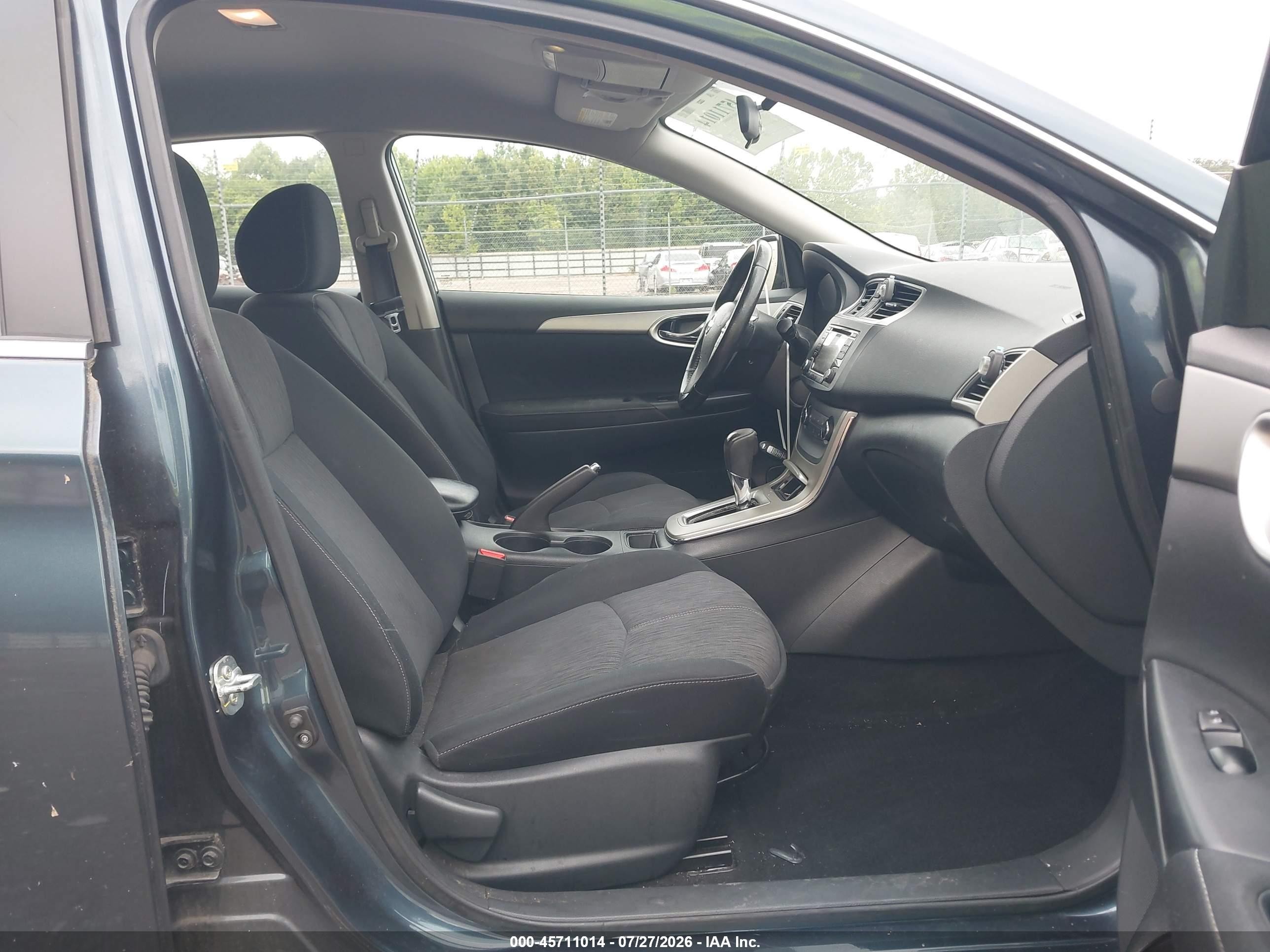 2015 Nissan Sentra Sv Blue vin: 3N1AB7AP3FY263829