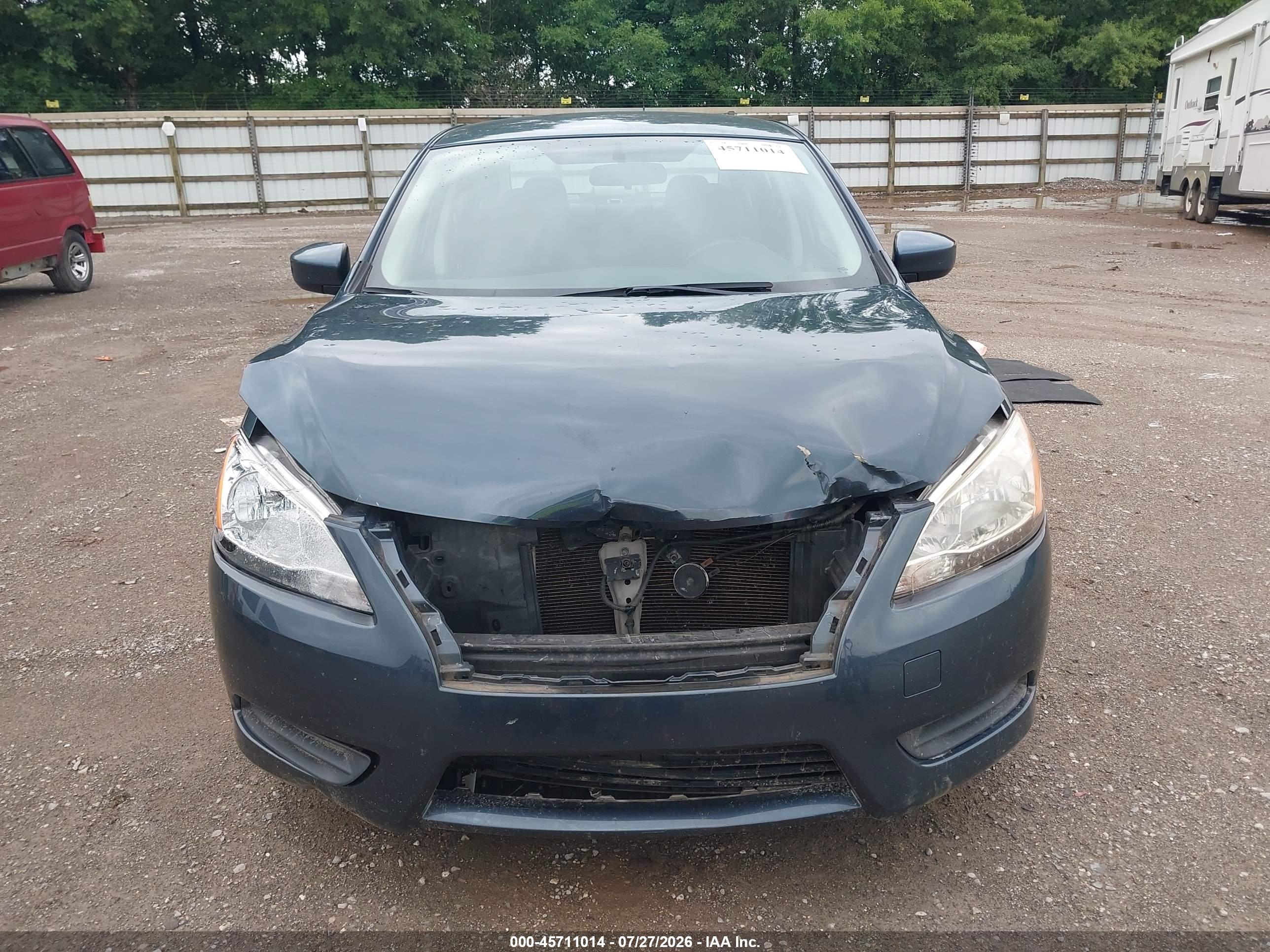 2015 Nissan Sentra Sv Blue vin: 3N1AB7AP3FY263829