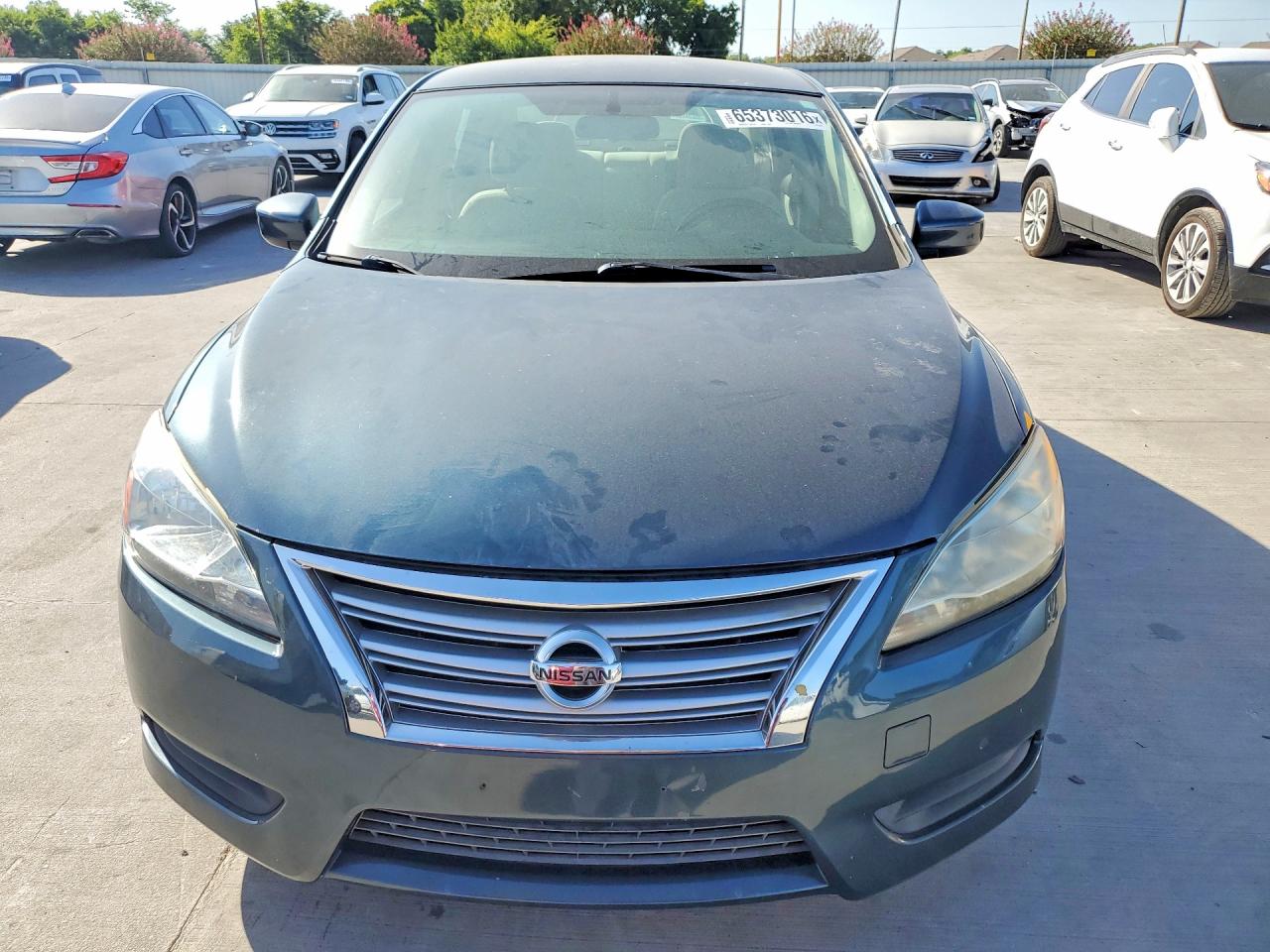 2015 Nissan Sentra Sv Blue vin: 3N1AB7AP3FY270067