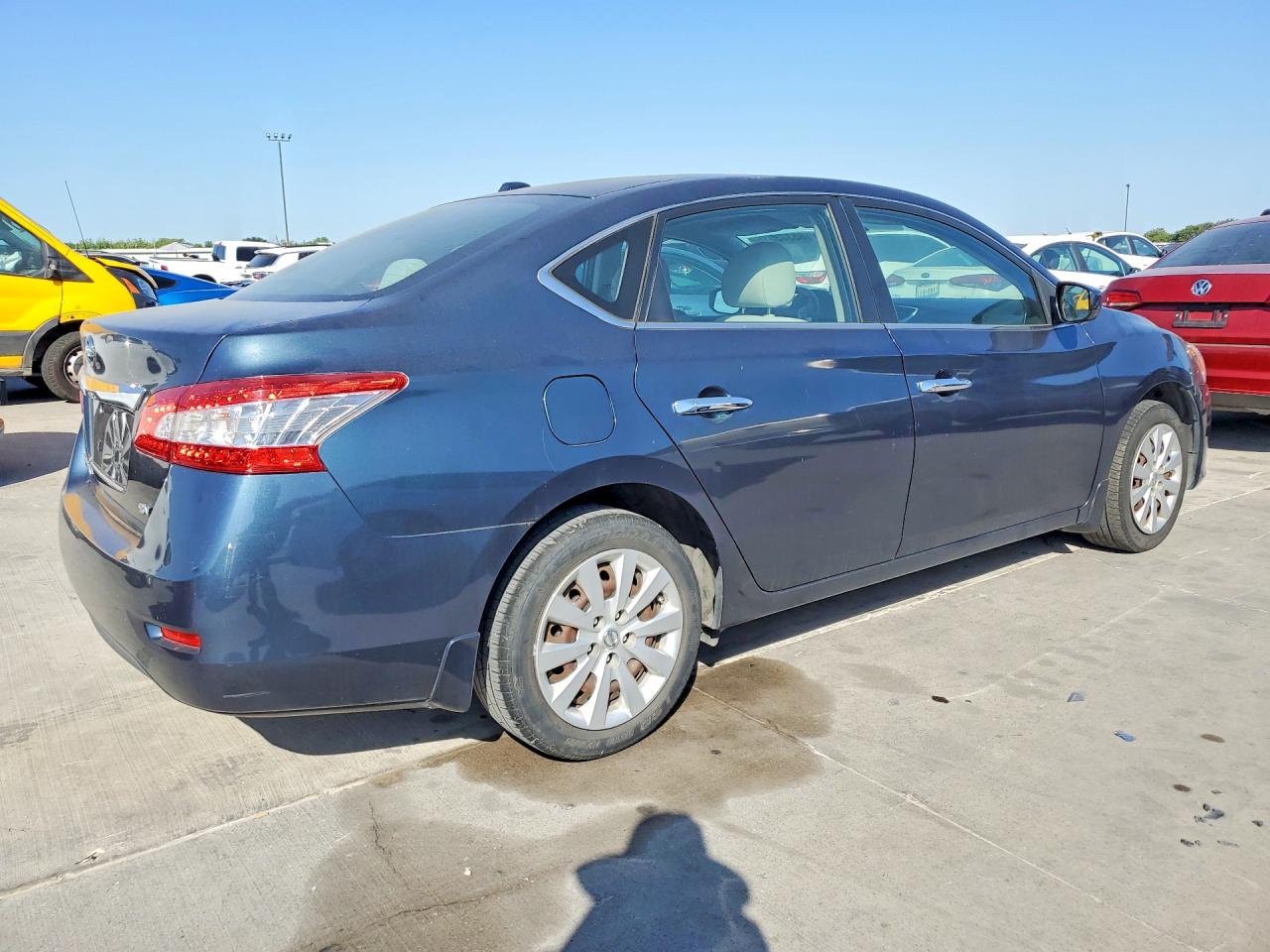 2015 Nissan Sentra Sv Blue vin: 3N1AB7AP3FY270067