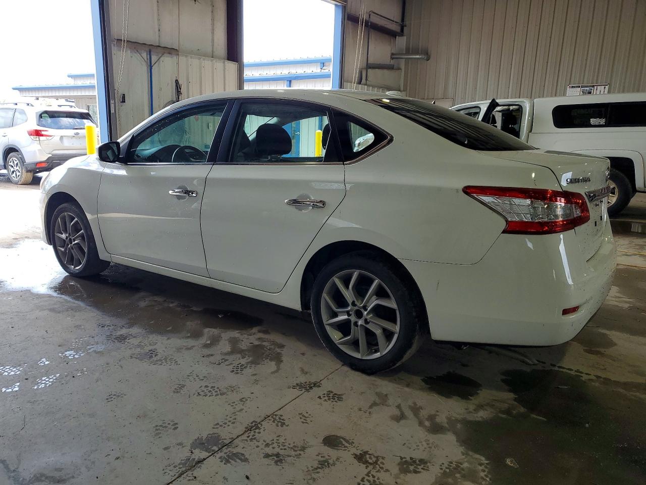 2015 Nissan Sentra Sv White vin: 3N1AB7AP3FY273583