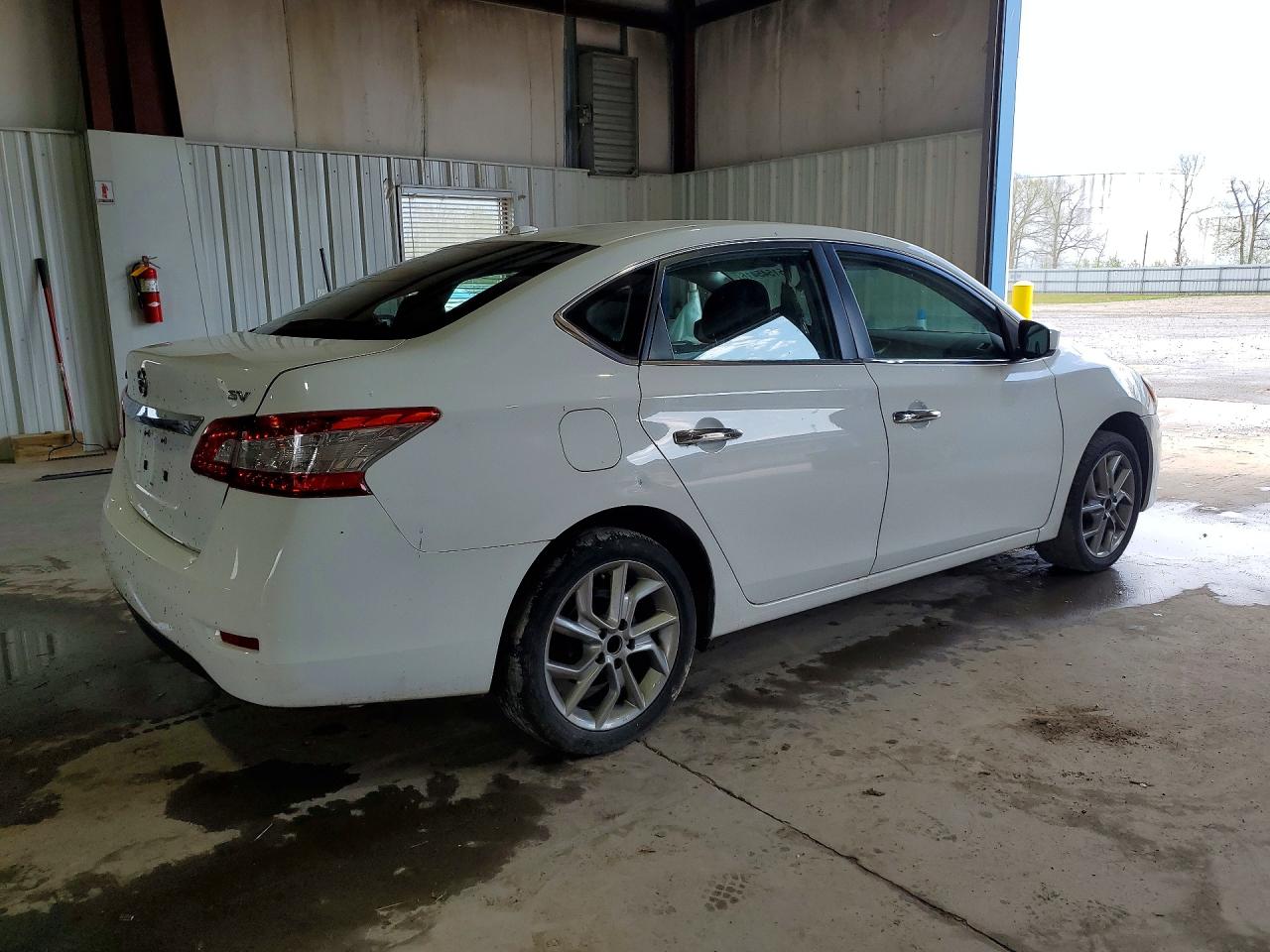 2015 Nissan Sentra Sv White vin: 3N1AB7AP3FY273583