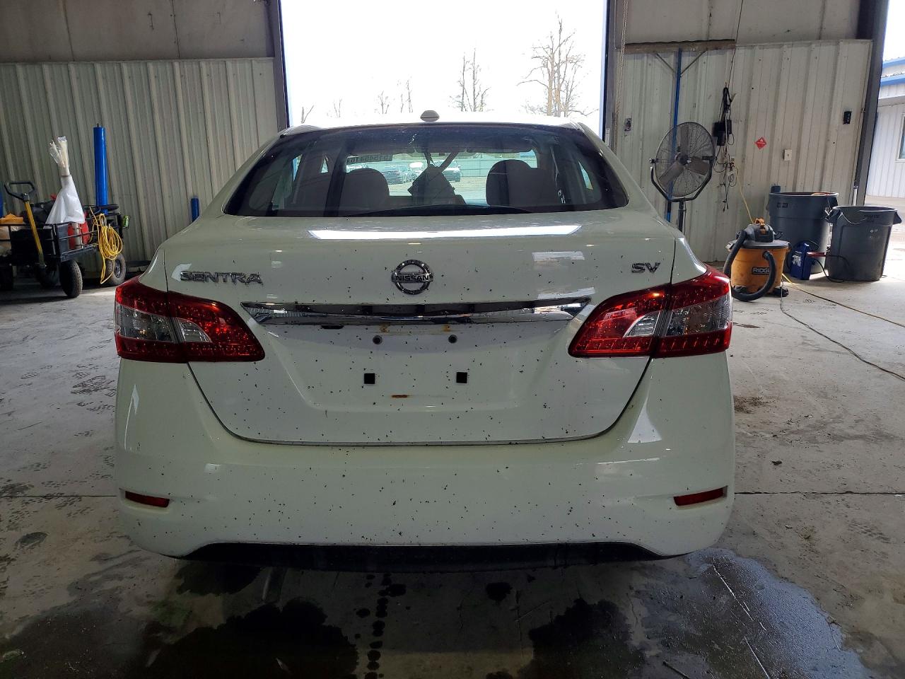 2015 Nissan Sentra Sv White vin: 3N1AB7AP3FY273583