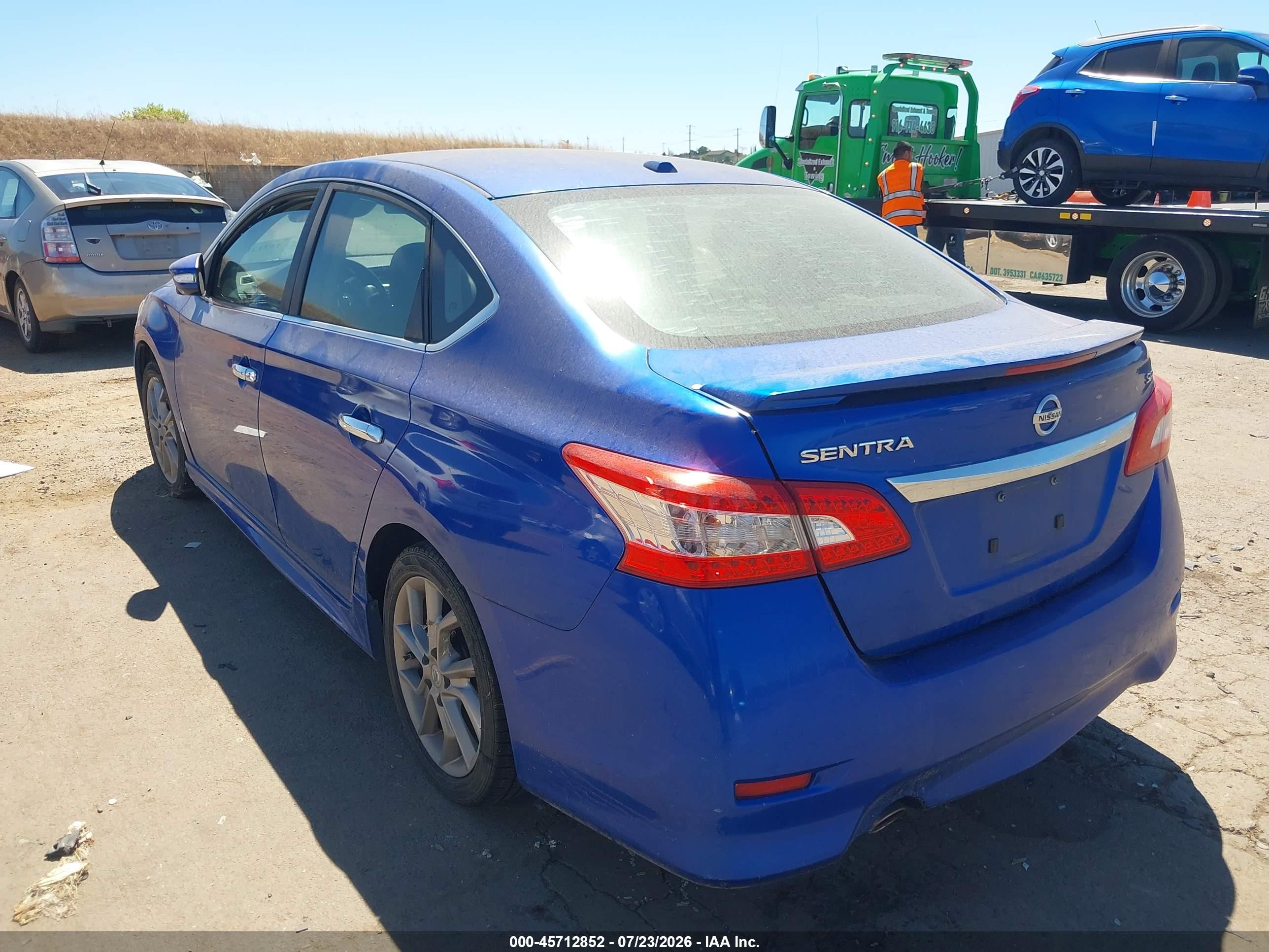 2015 Nissan Sentra Sr Blue vin: 3N1AB7AP3FY275088