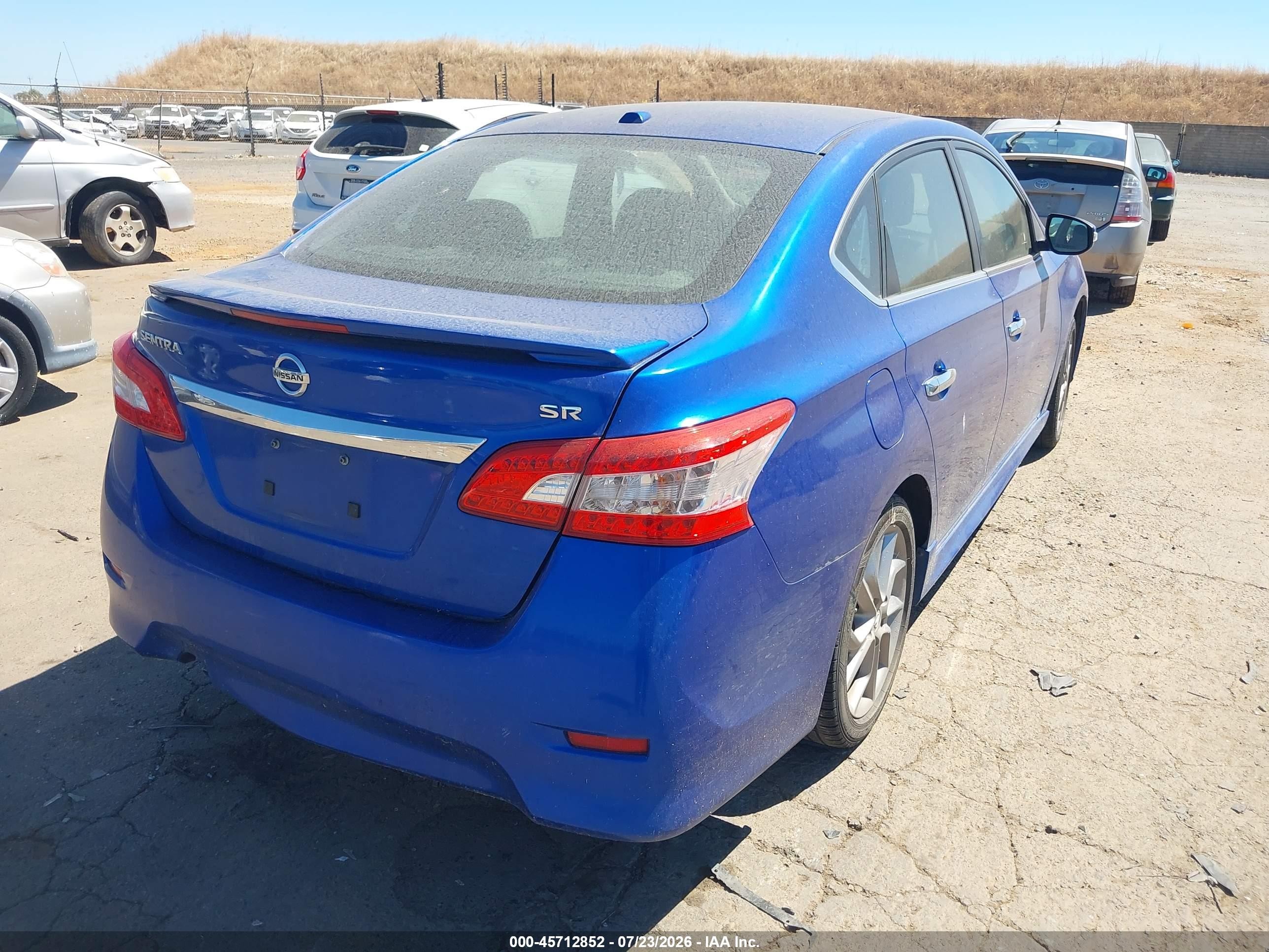 2015 Nissan Sentra Sr Blue vin: 3N1AB7AP3FY275088