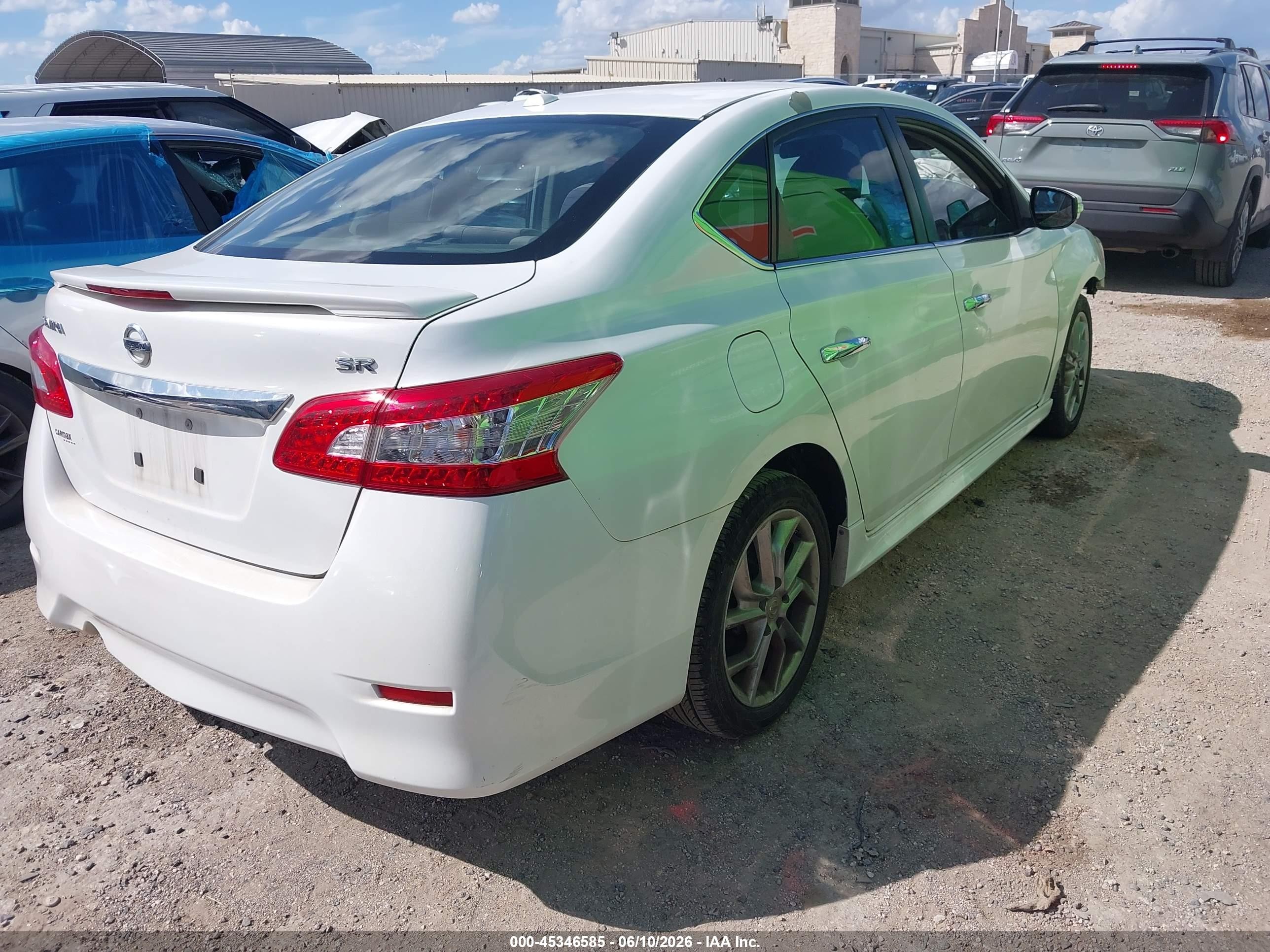 2015 Nissan Sentra Sr White vin: 3N1AB7AP3FY276015