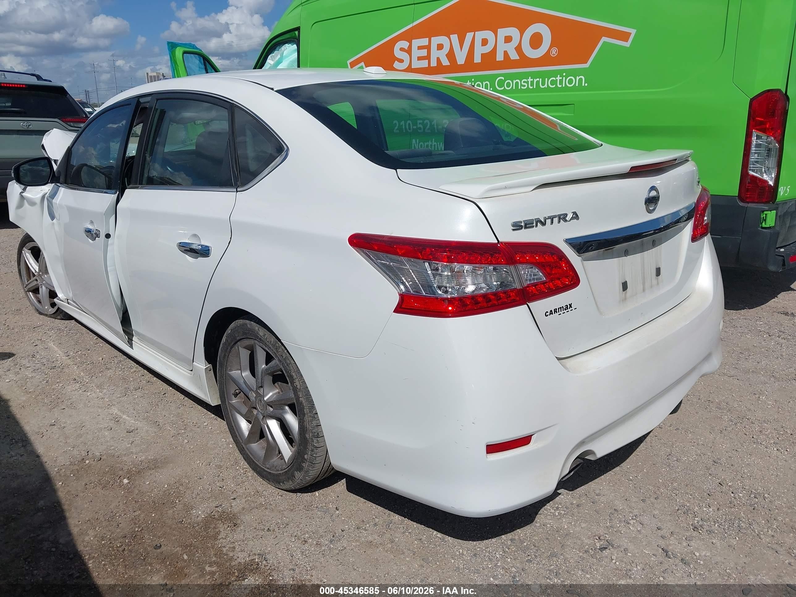 2015 Nissan Sentra Sr White vin: 3N1AB7AP3FY276015