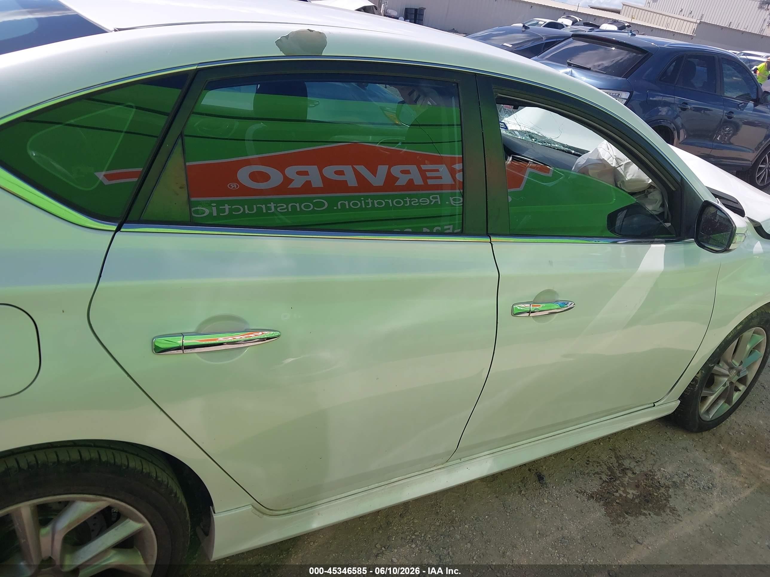 2015 Nissan Sentra Sr White vin: 3N1AB7AP3FY276015