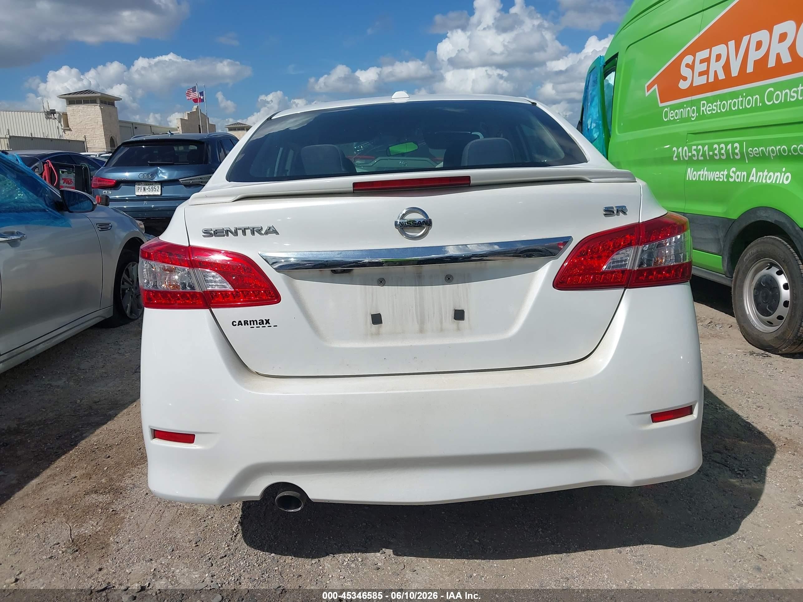 2015 Nissan Sentra Sr White vin: 3N1AB7AP3FY276015