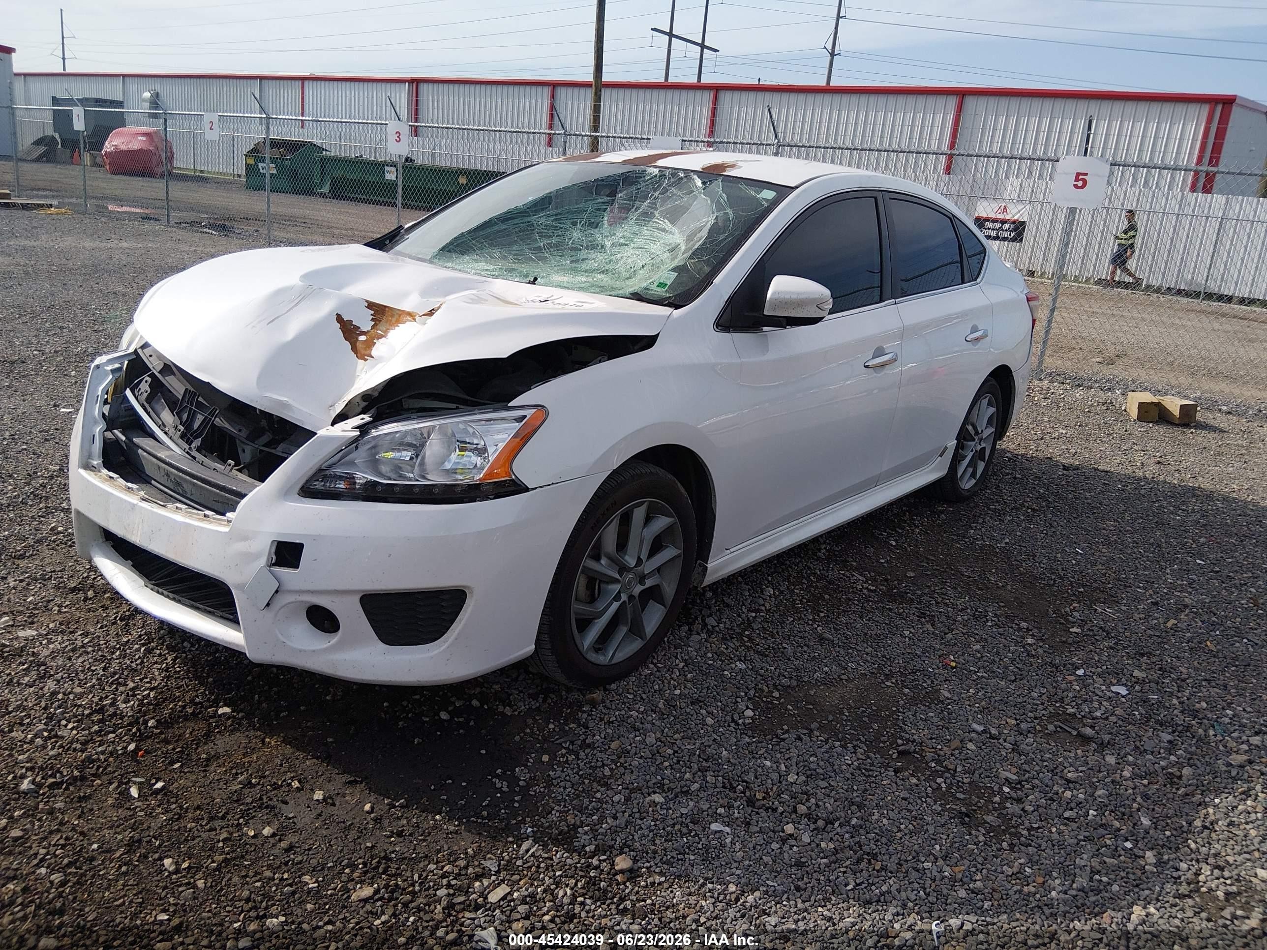 2015 Nissan Sentra Sr White vin: 3N1AB7AP3FY276466