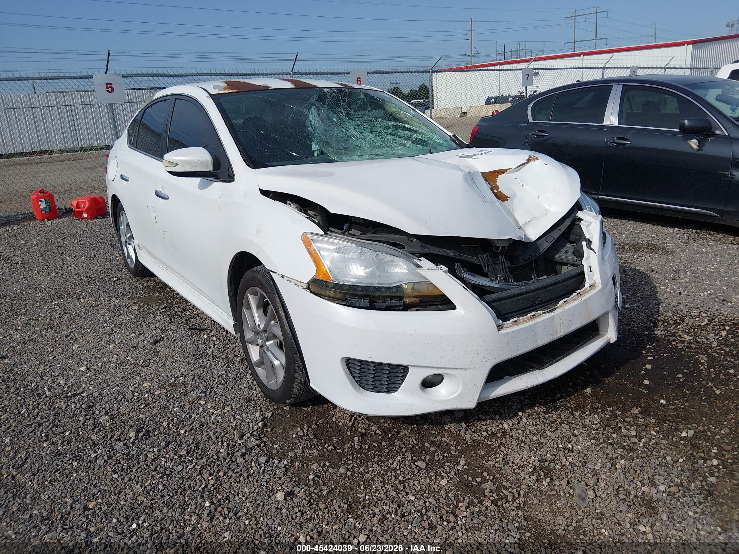 2015 Nissan Sentra Sr White vin: 3N1AB7AP3FY276466
