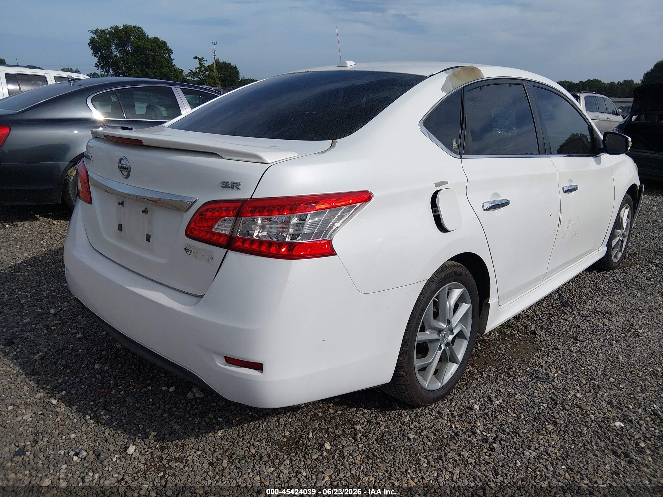 2015 Nissan Sentra Sr White vin: 3N1AB7AP3FY276466