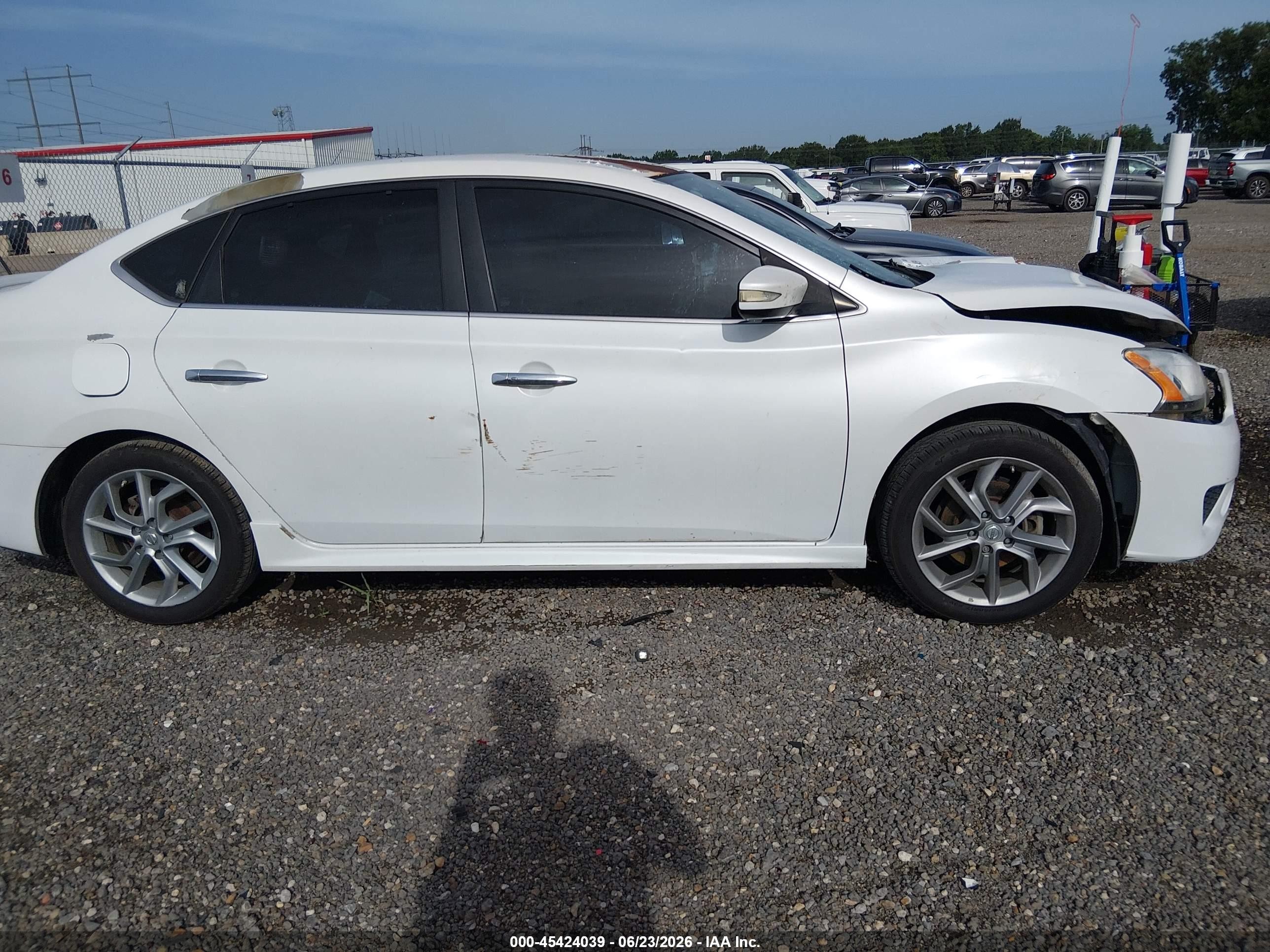 2015 Nissan Sentra Sr White vin: 3N1AB7AP3FY276466