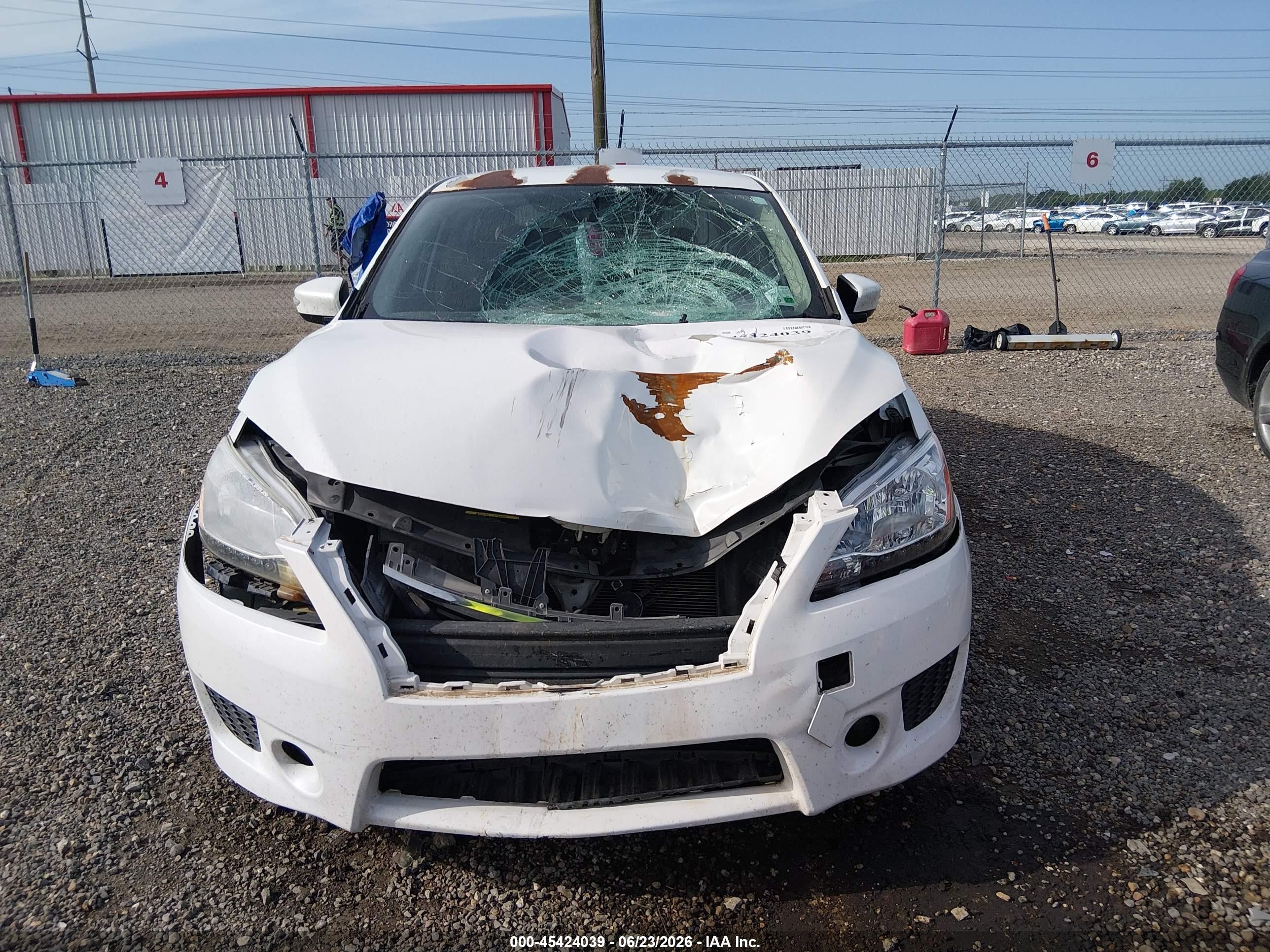 2015 Nissan Sentra Sr White vin: 3N1AB7AP3FY276466