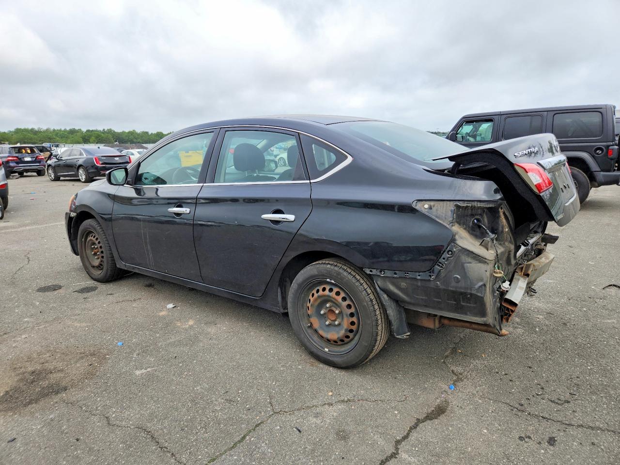 2015 Nissan Sentra S Black vin: 3N1AB7AP3FY283191