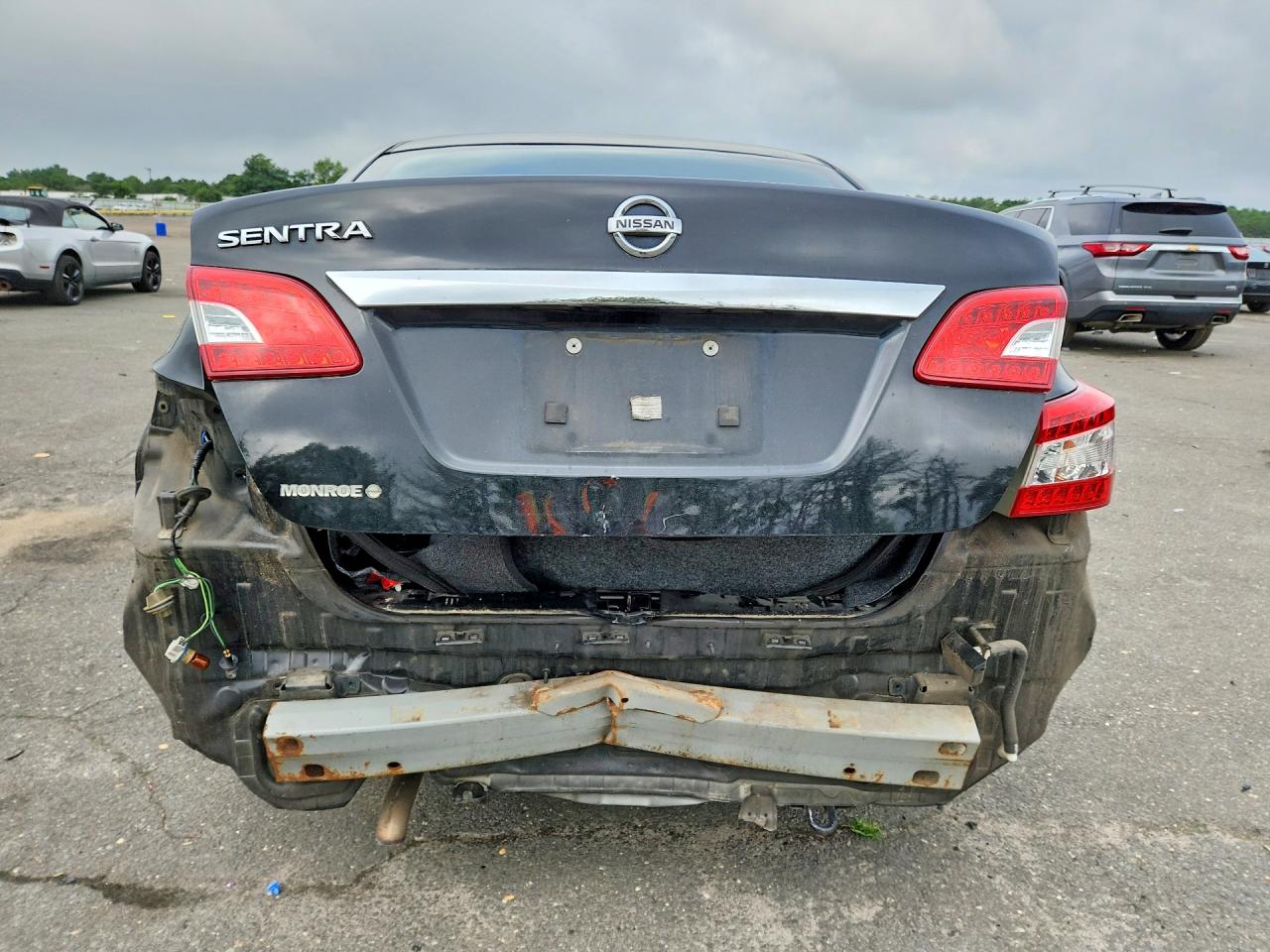 2015 Nissan Sentra S Black vin: 3N1AB7AP3FY283191