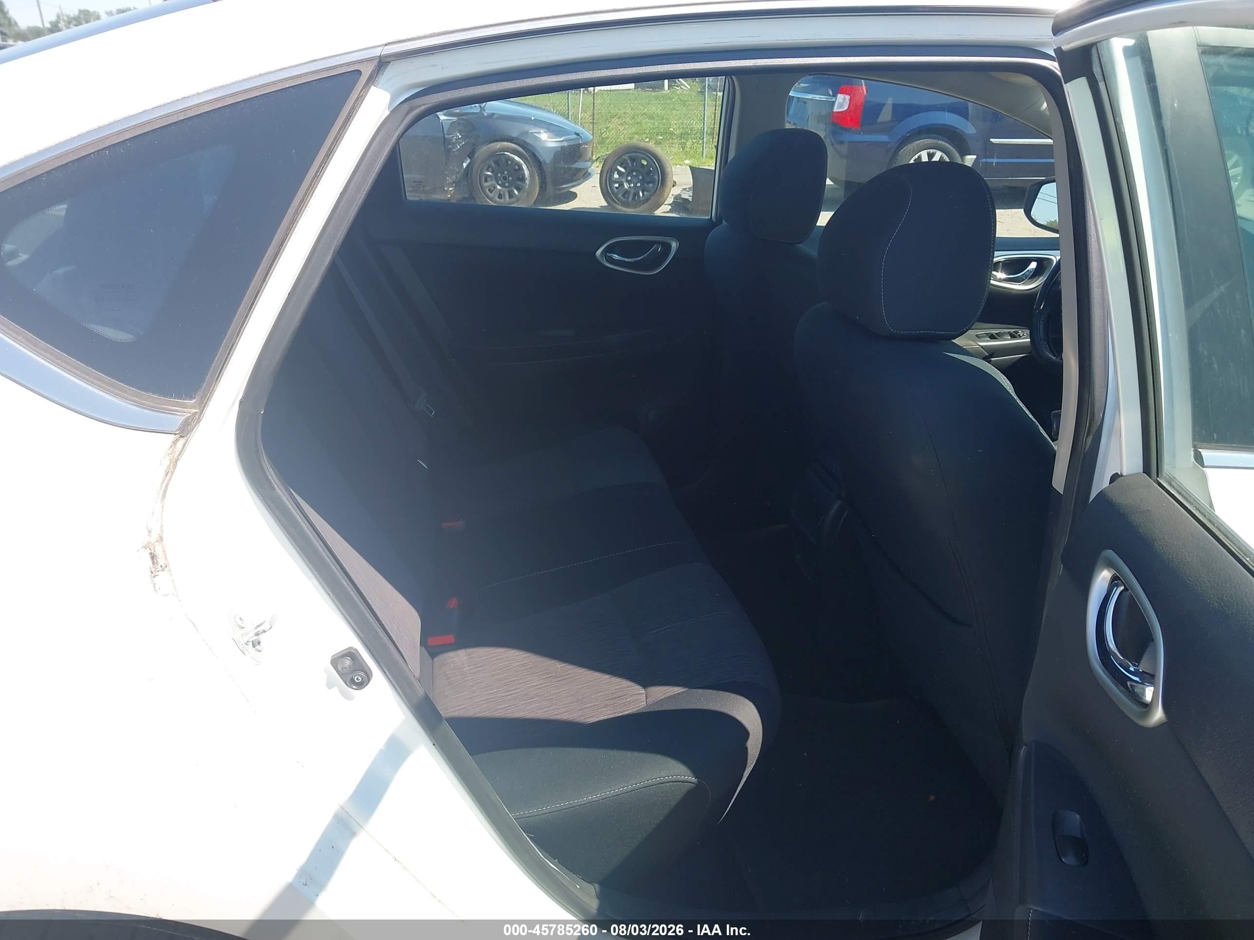 2015 Nissan Sentra Sv White vin: 3N1AB7AP3FY284020