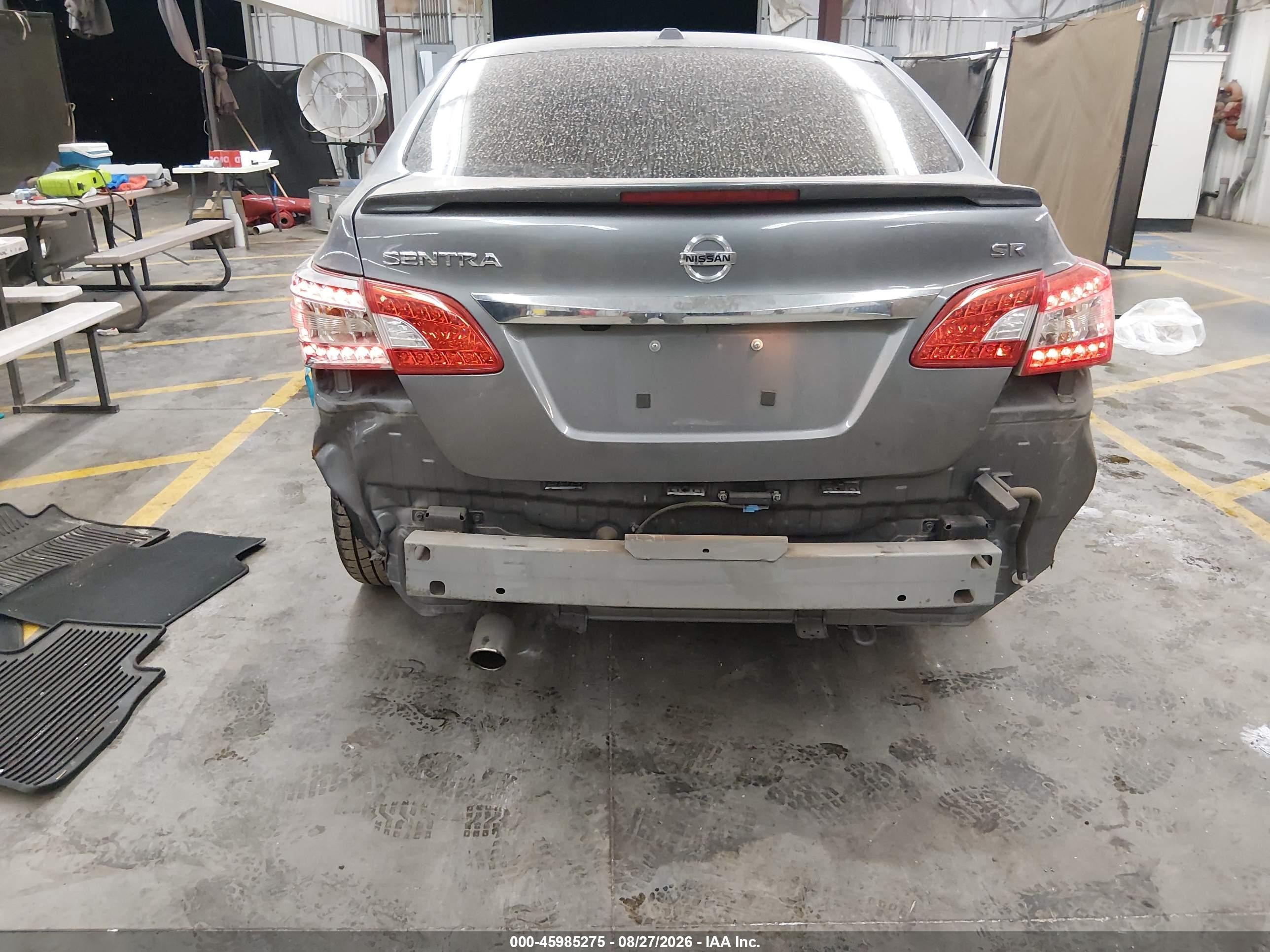 2015 Nissan Sentra Sr Gray vin: 3N1AB7AP3FY285166