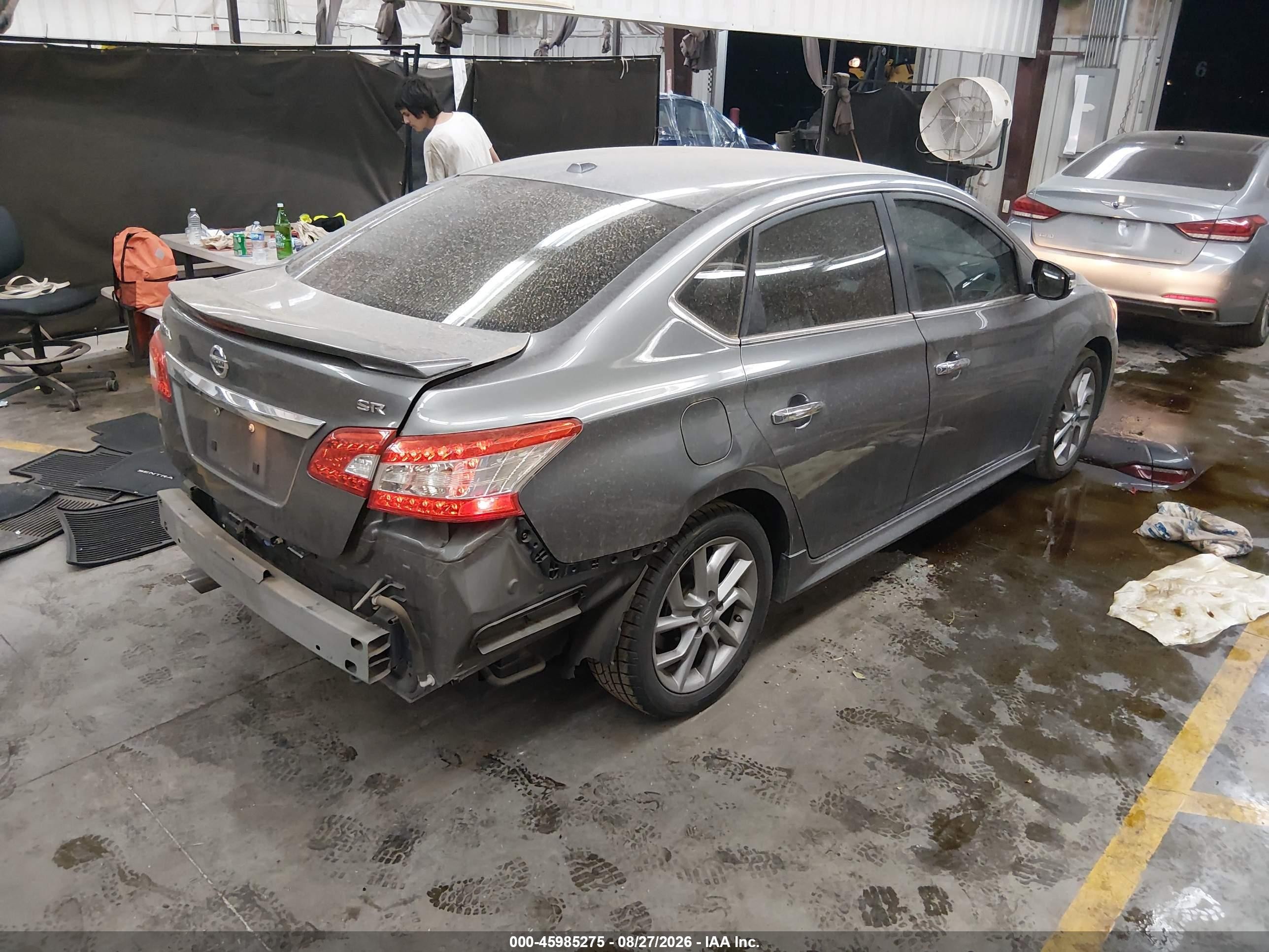 2015 Nissan Sentra Sr Gray vin: 3N1AB7AP3FY285166